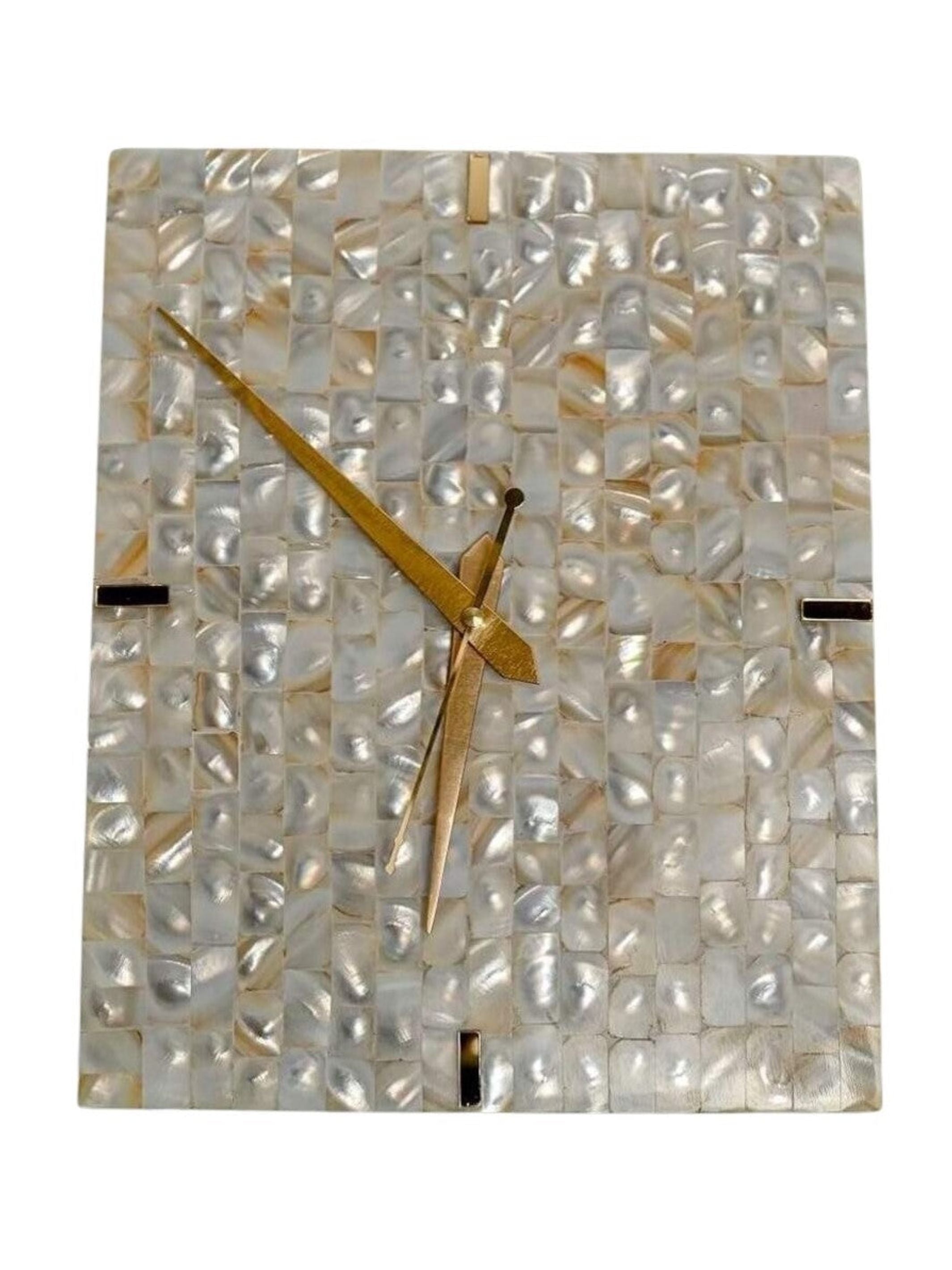 Wall Clock - Mother of Pearl