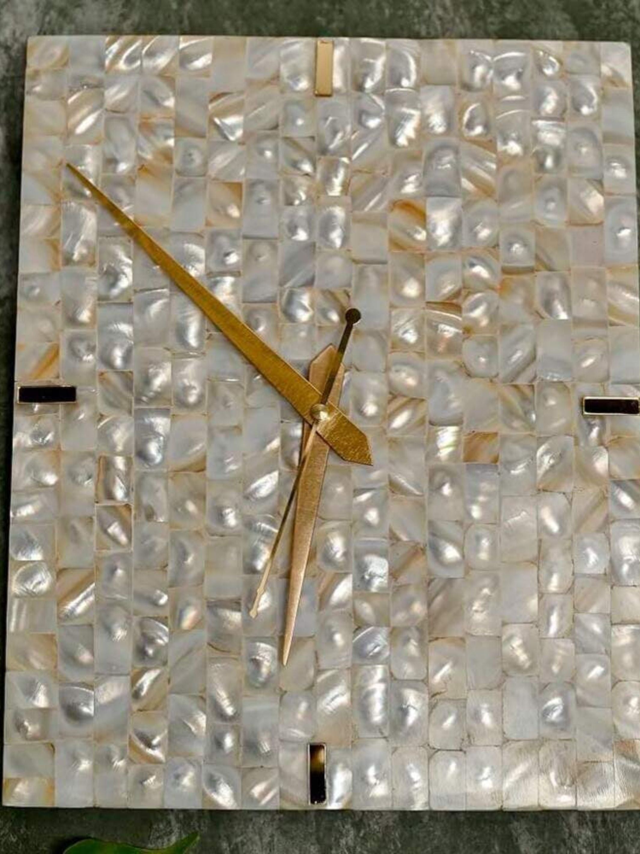 Wall Clock - Mother of Pearl
