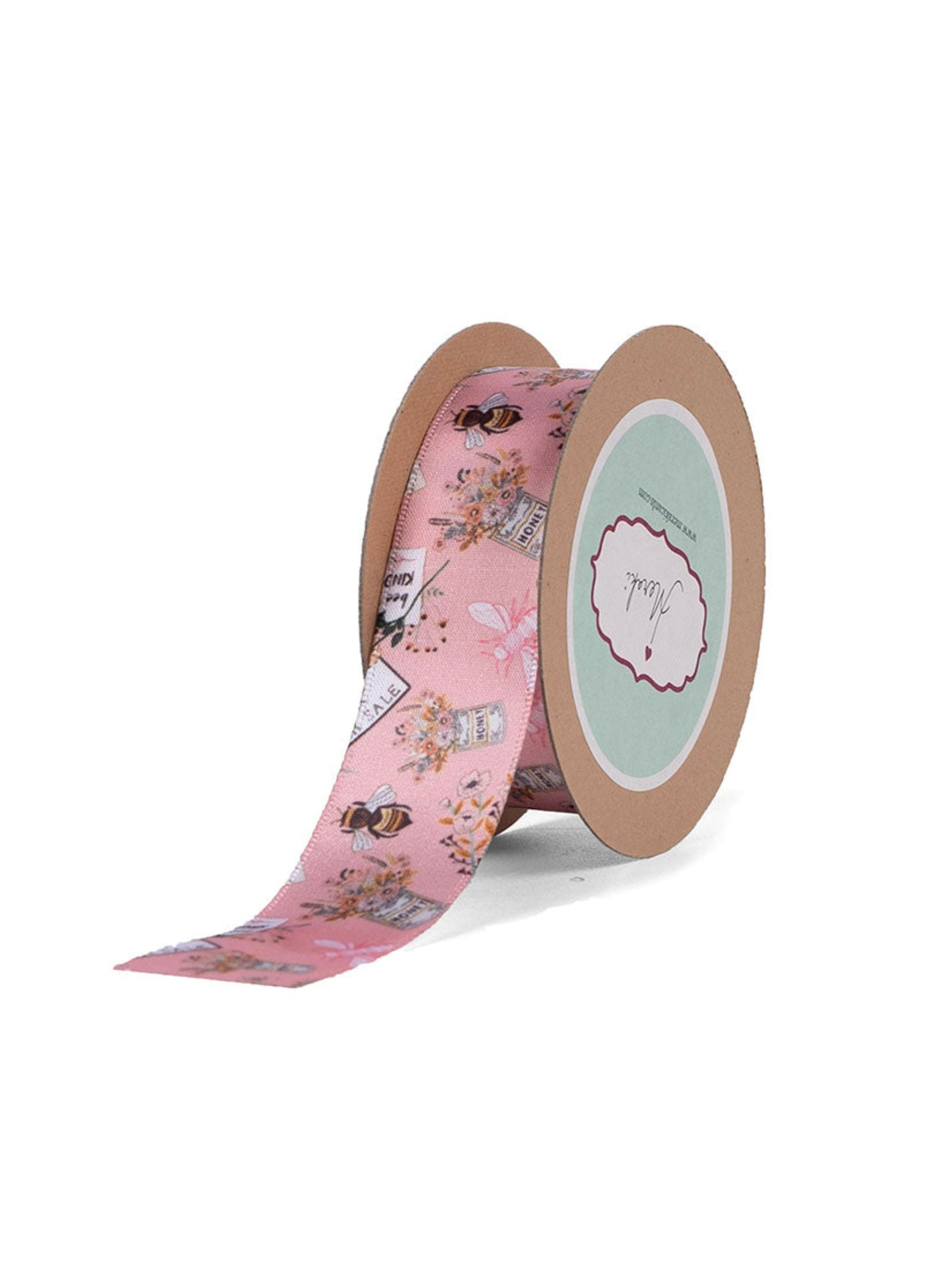 Flower And Honey Bee Ribbon