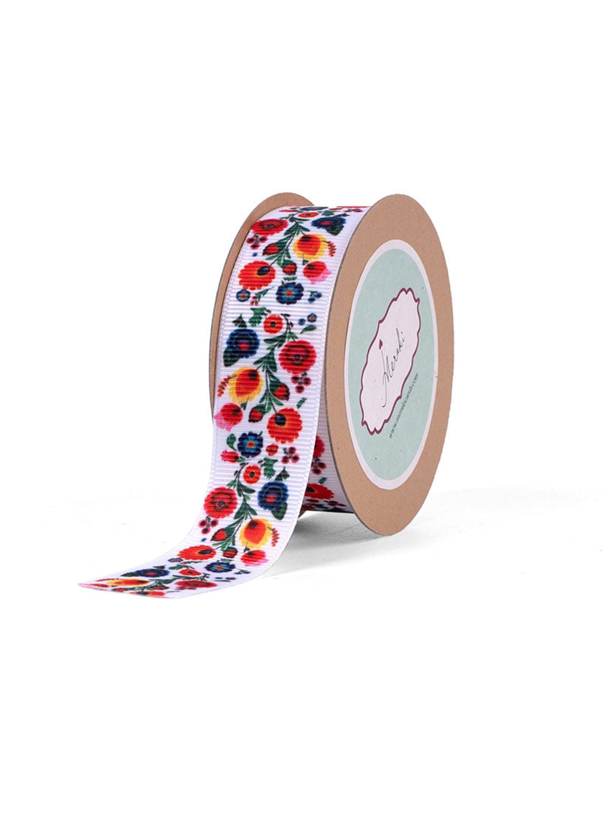 Bright Floral Pattern Ribbon