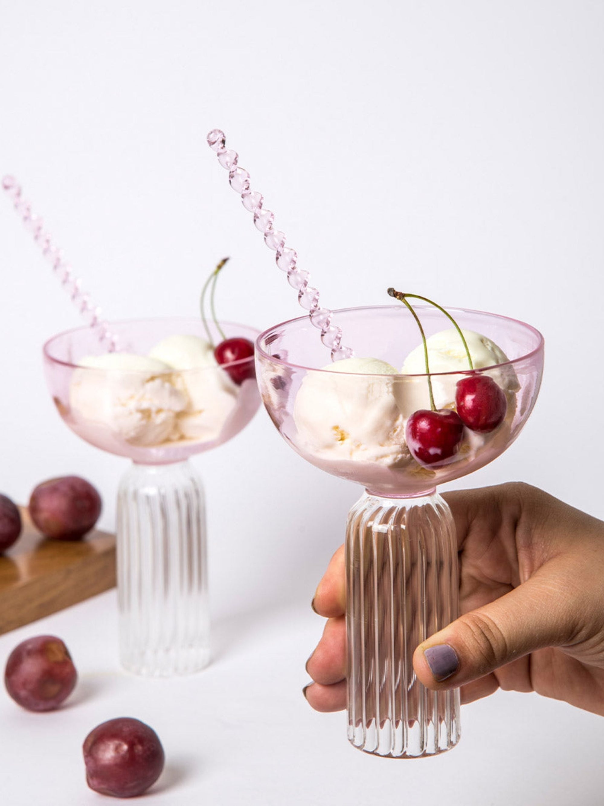 Roseate Glass / Dessert Bowl