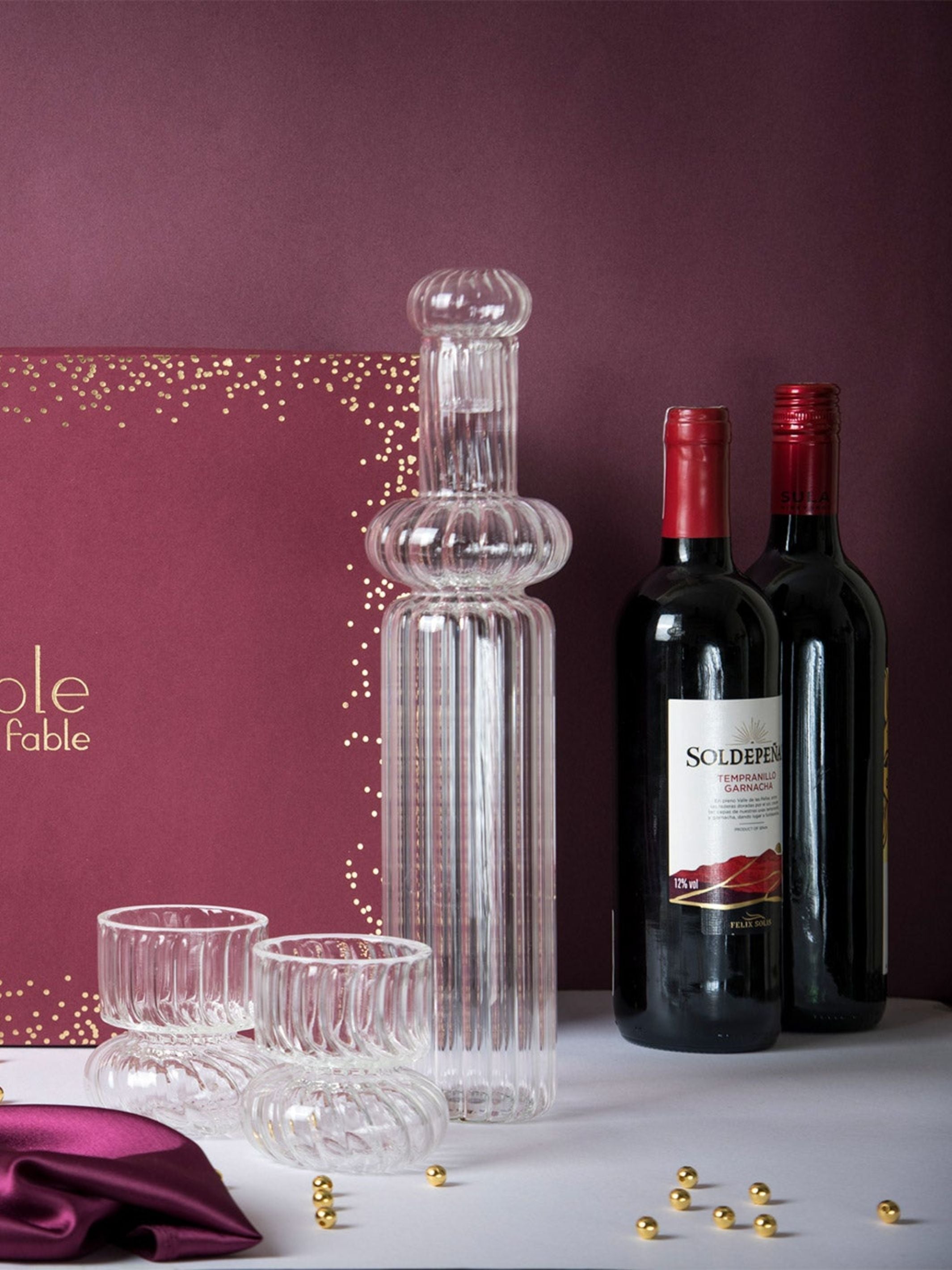 Skylar Bottle / Decanter Set Gift Box