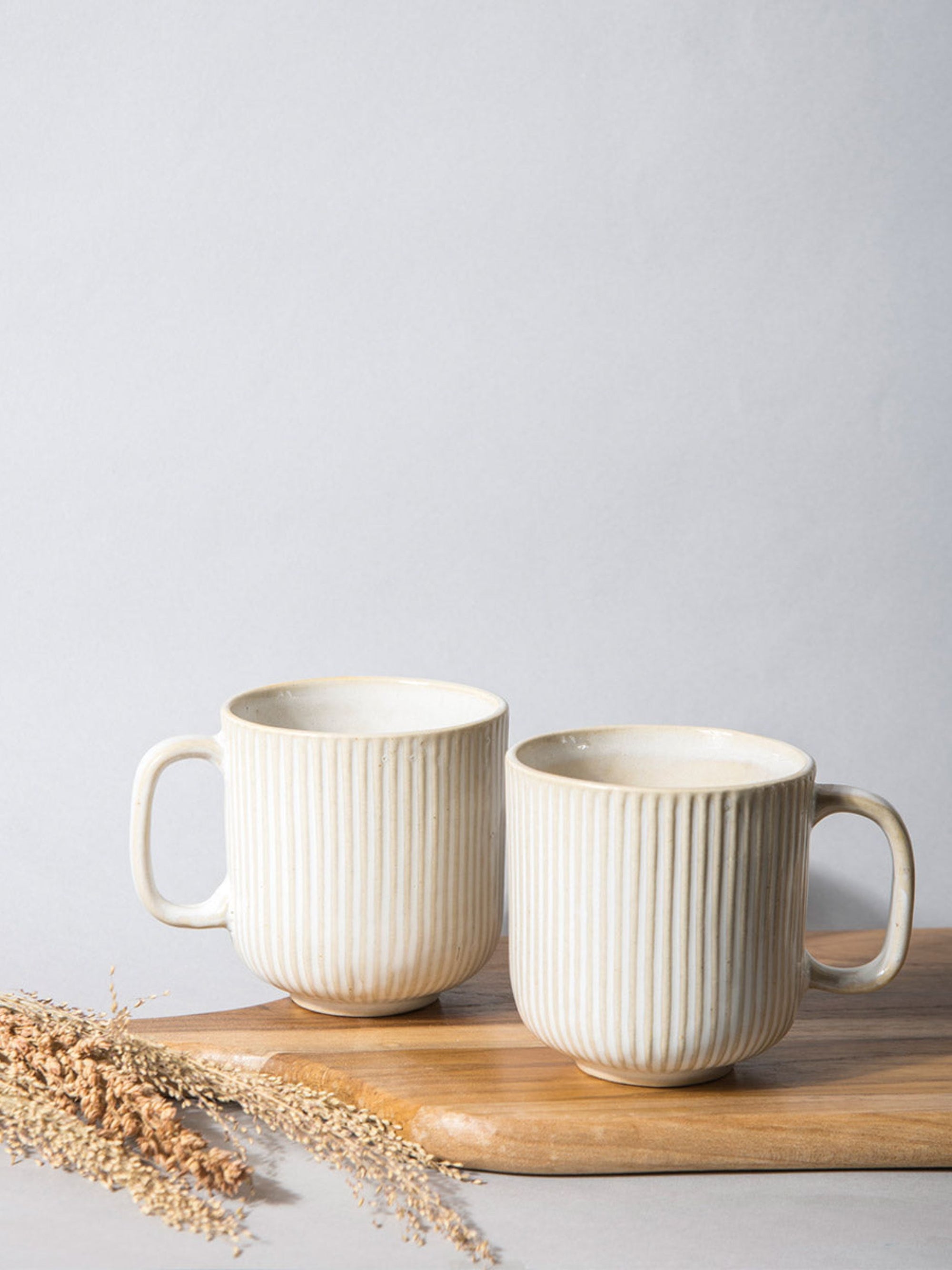 Striped Ivory Mug