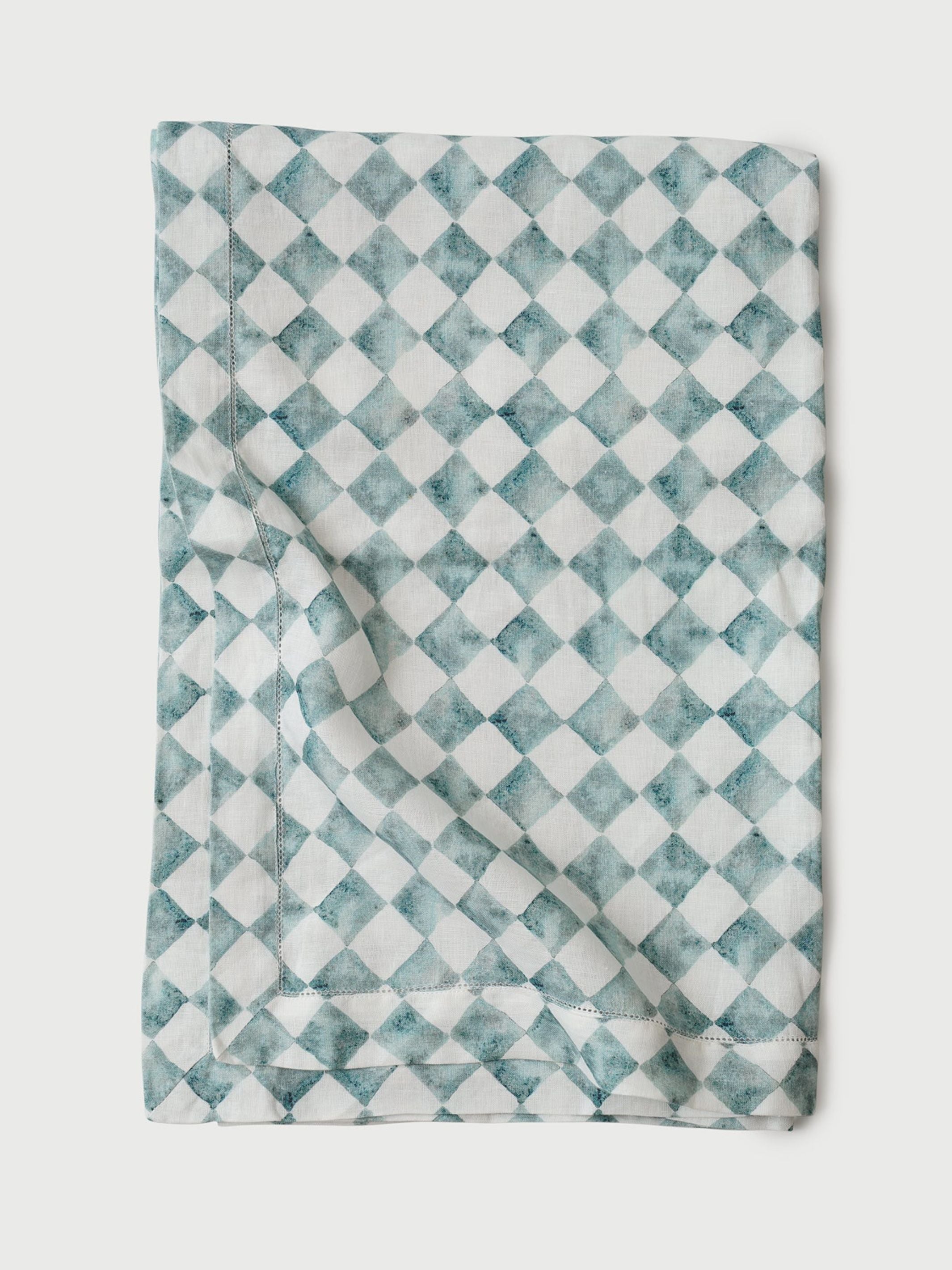 Table Cover - Checker Blue