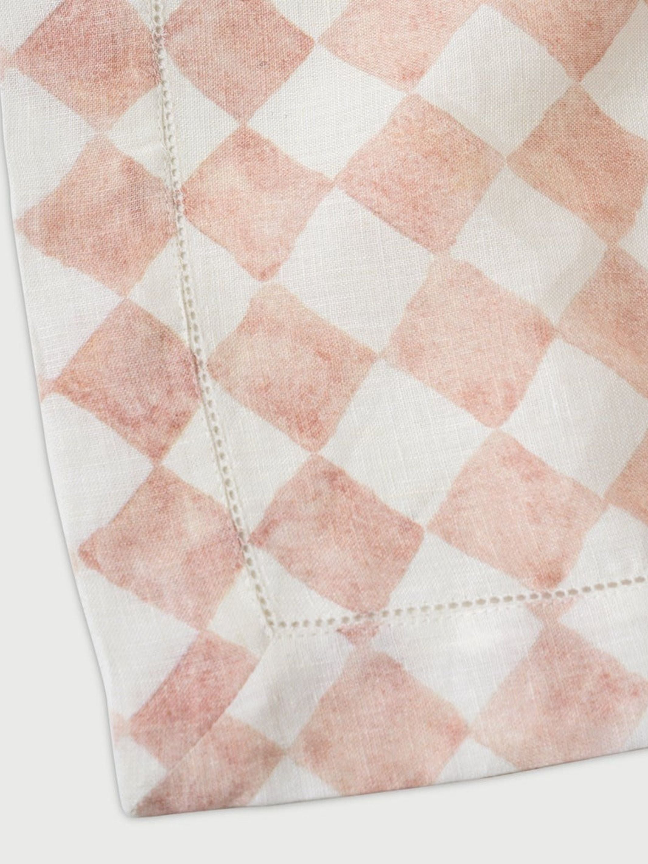 Table Cover - Checker Blush