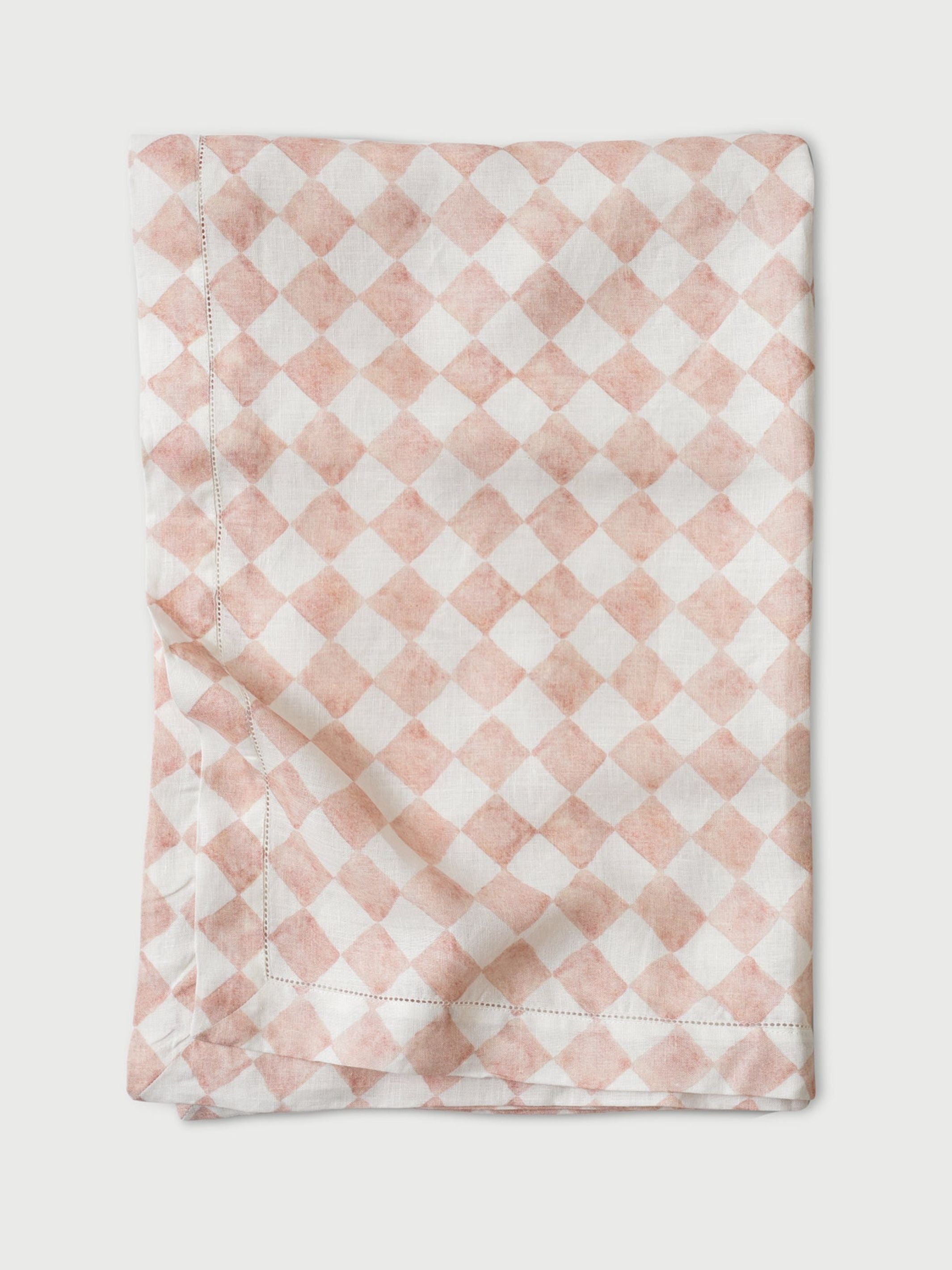 Table Cover - Checker Blush