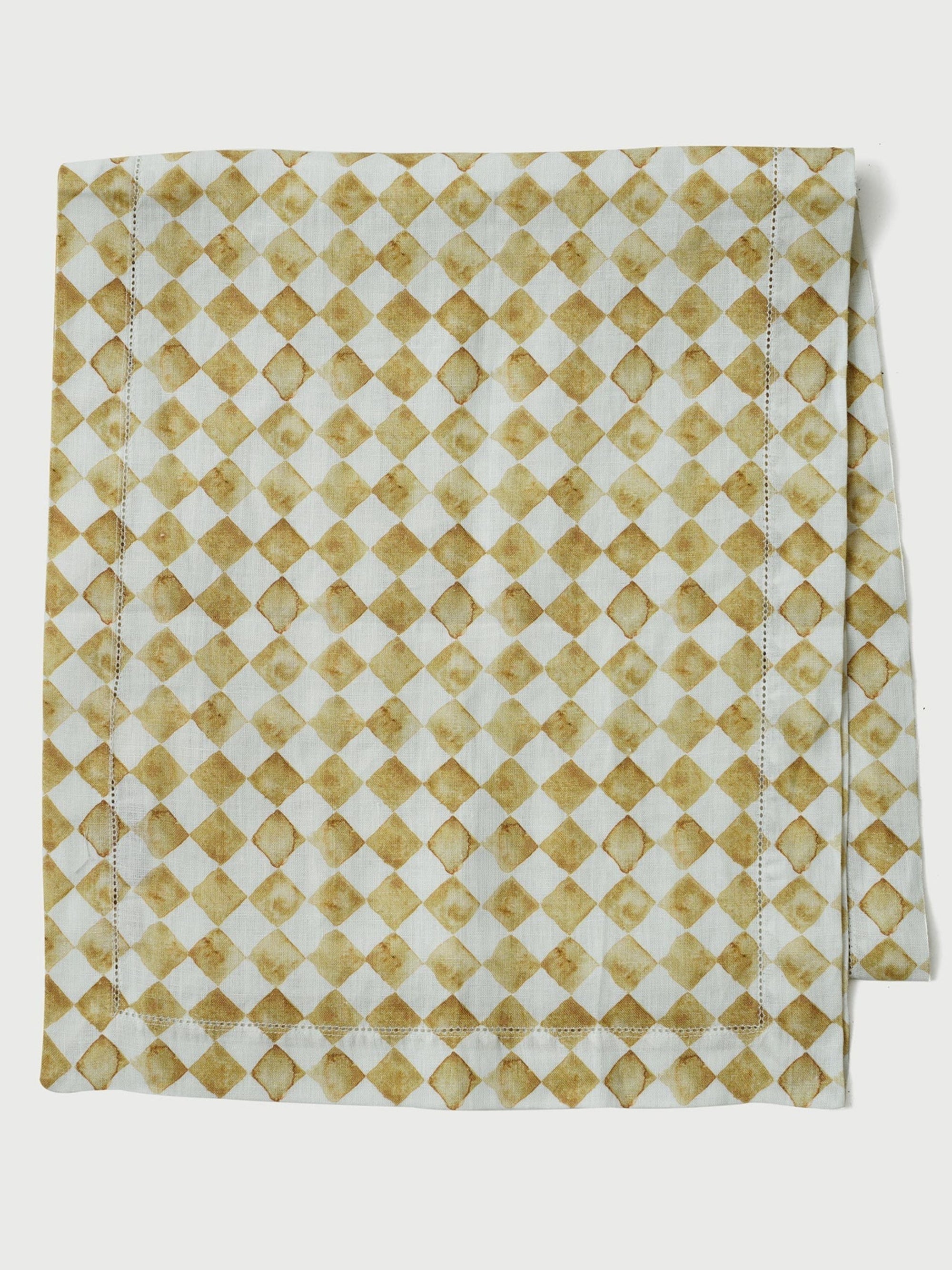 Table Runner - Checkered Ochre
