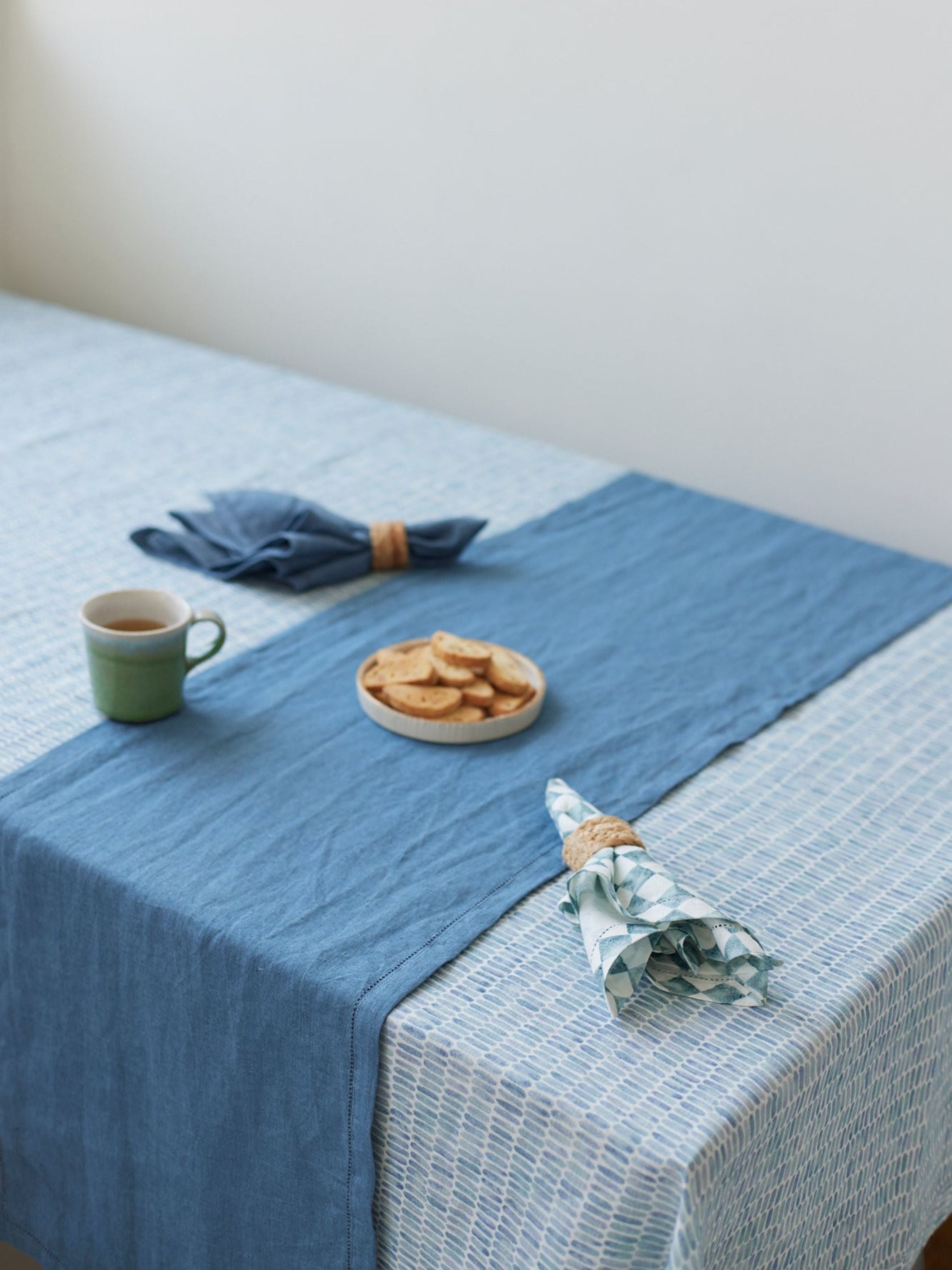 Table Napkin - Checker Blue