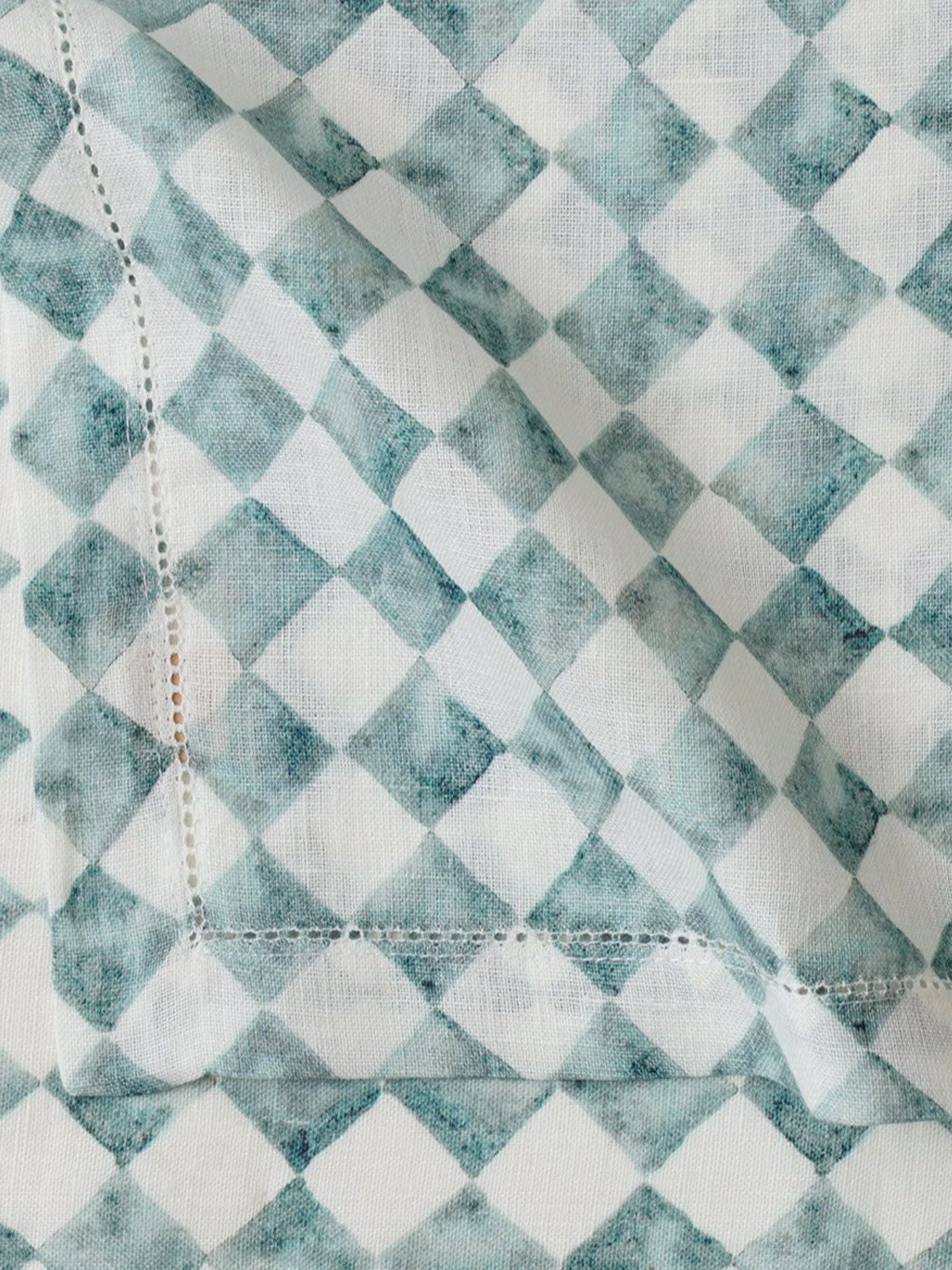 Table Napkin - Checker Blue