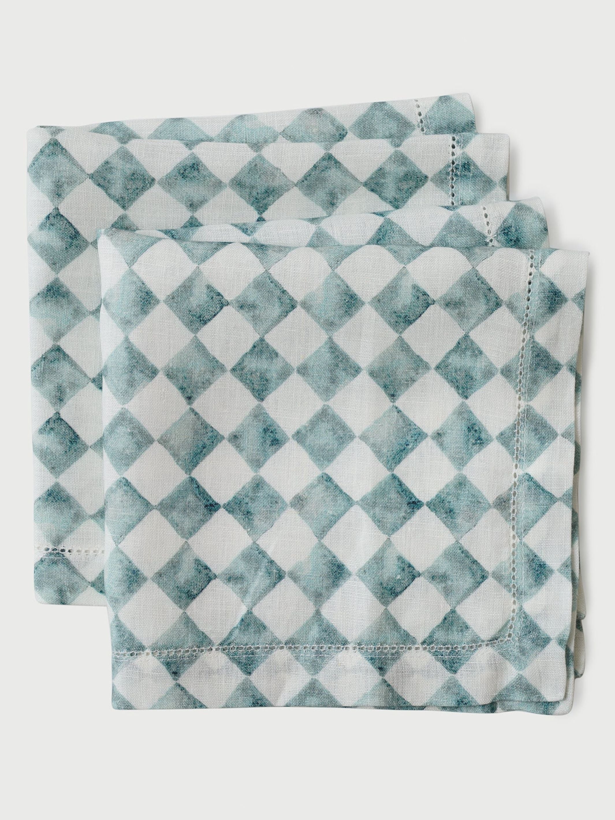 Table Napkin - Checker Blue