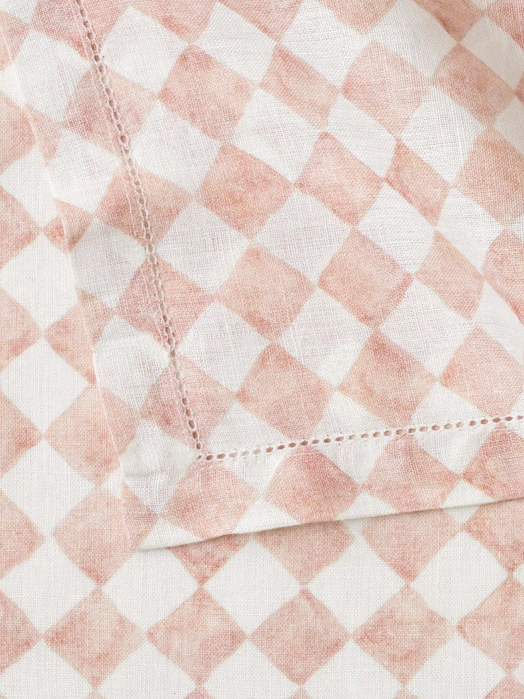 Table Napkin - Checker Blush