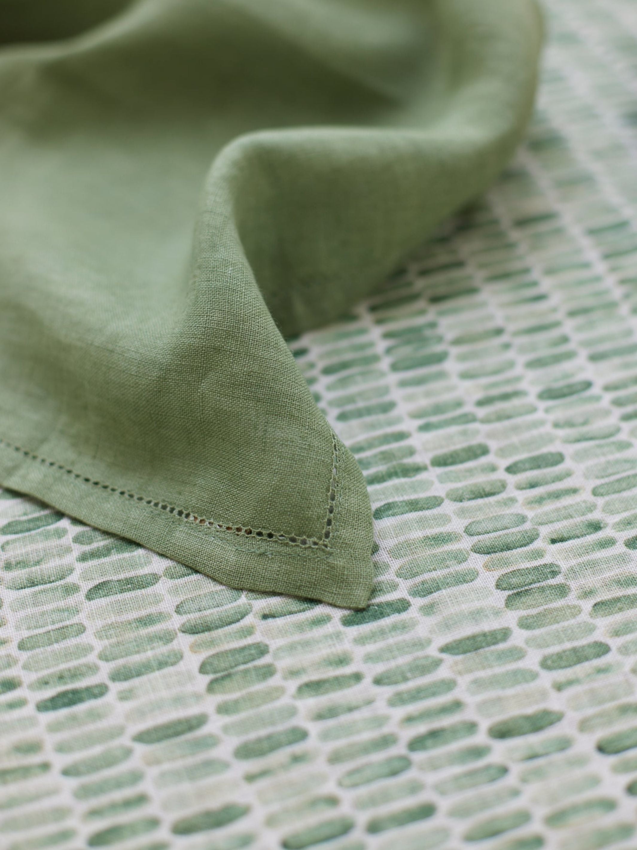 Linen Table Runner - Fern