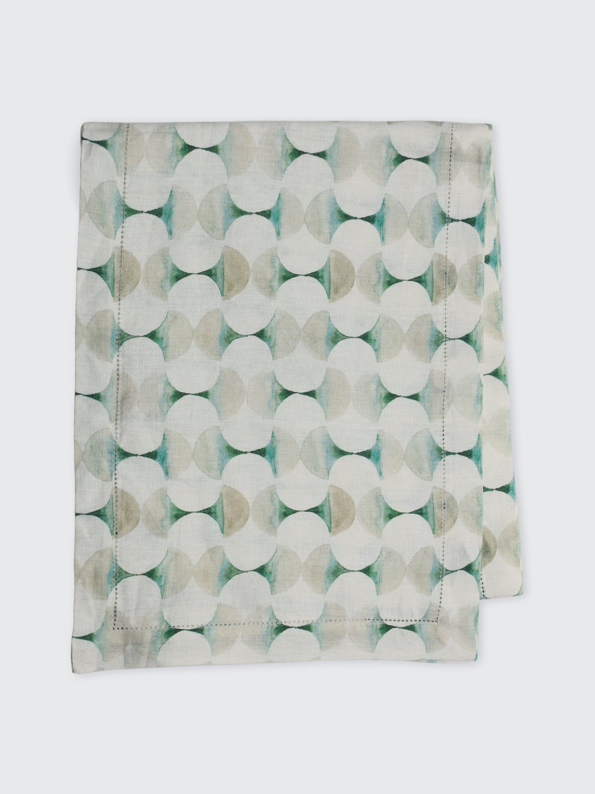 Cove Teal Linen Table Runner
