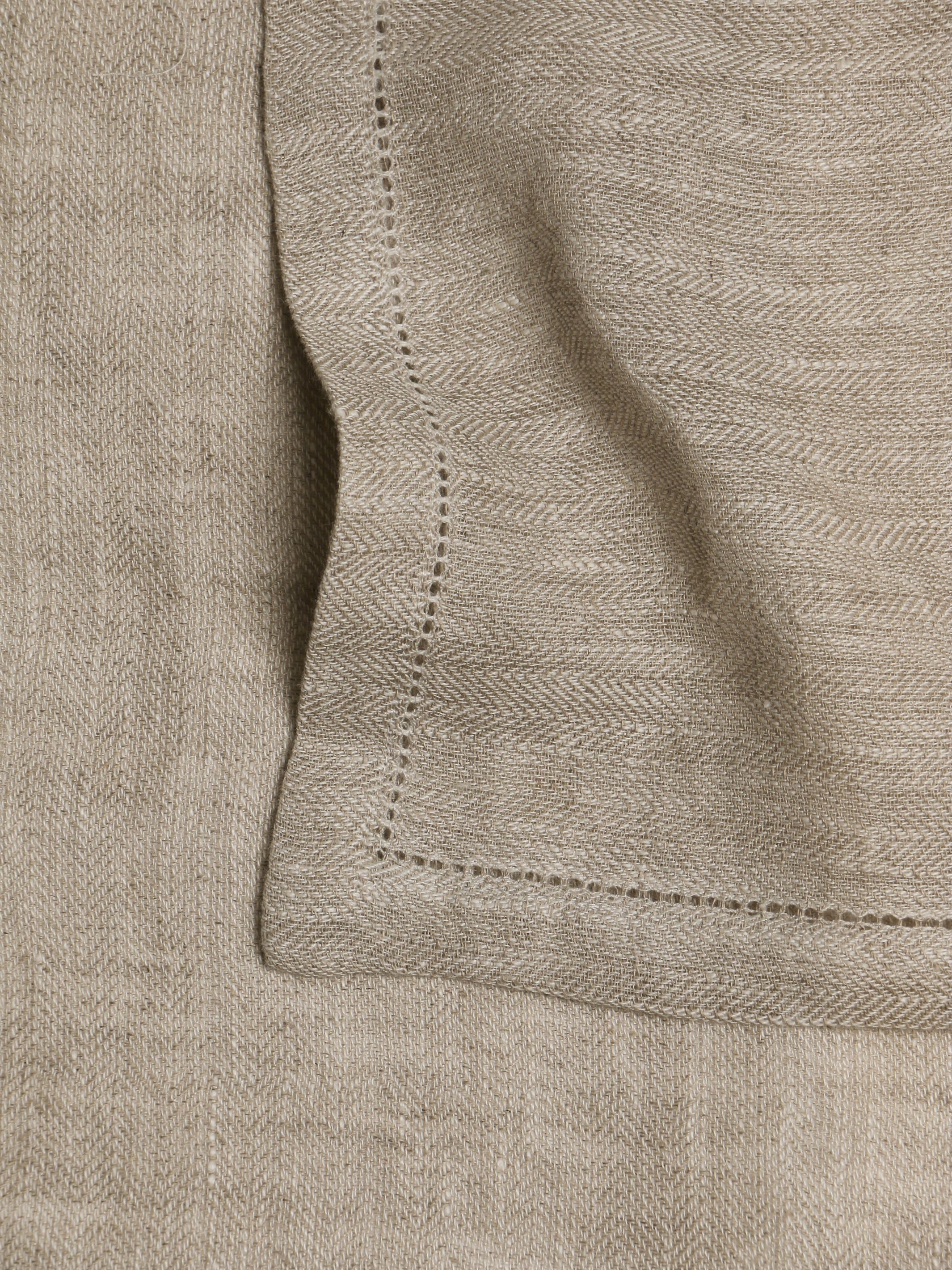 Herringbone Linen Table Napkins Set of 2