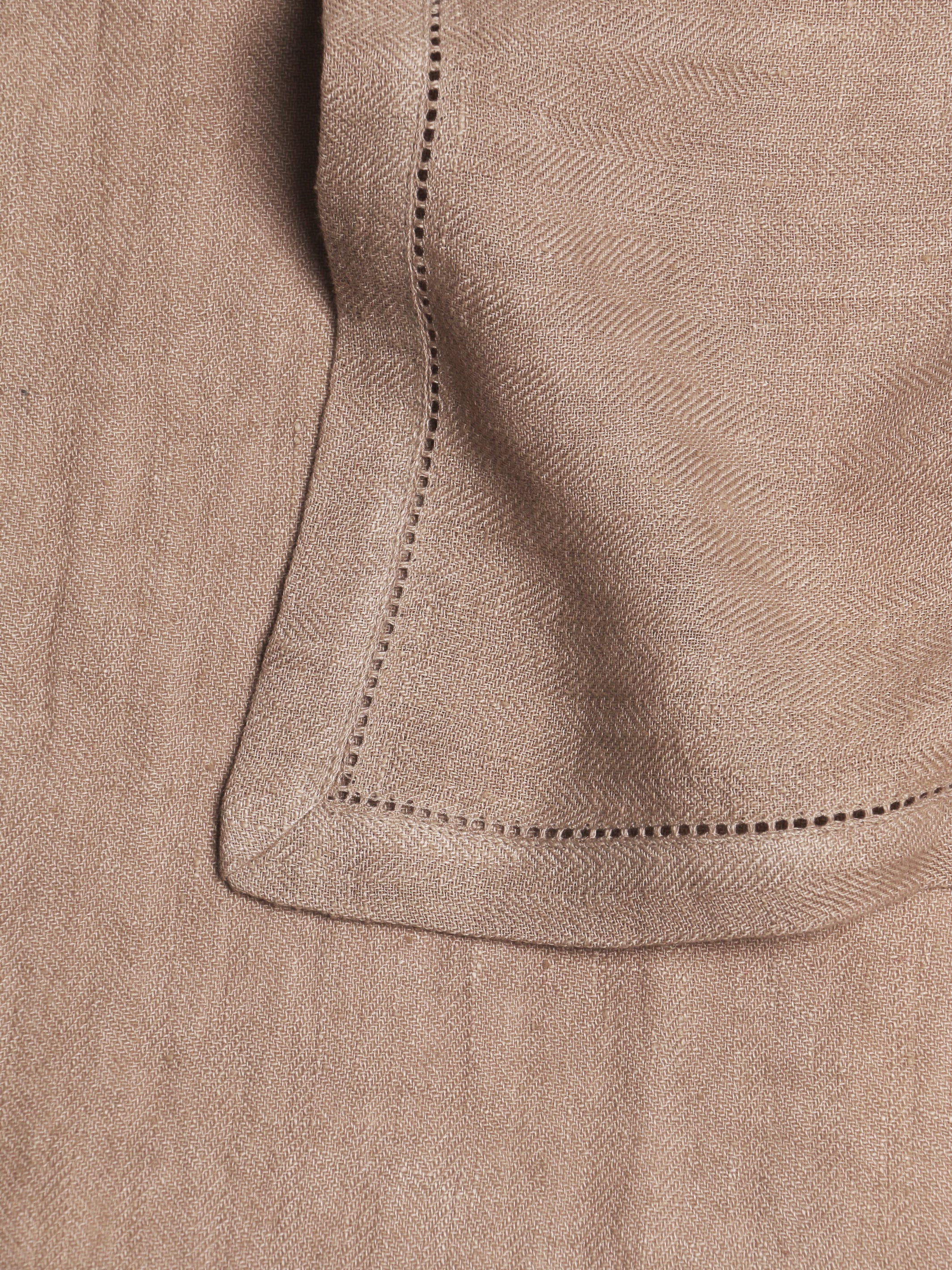 Herringbone Linen Table Napkins Set of 2