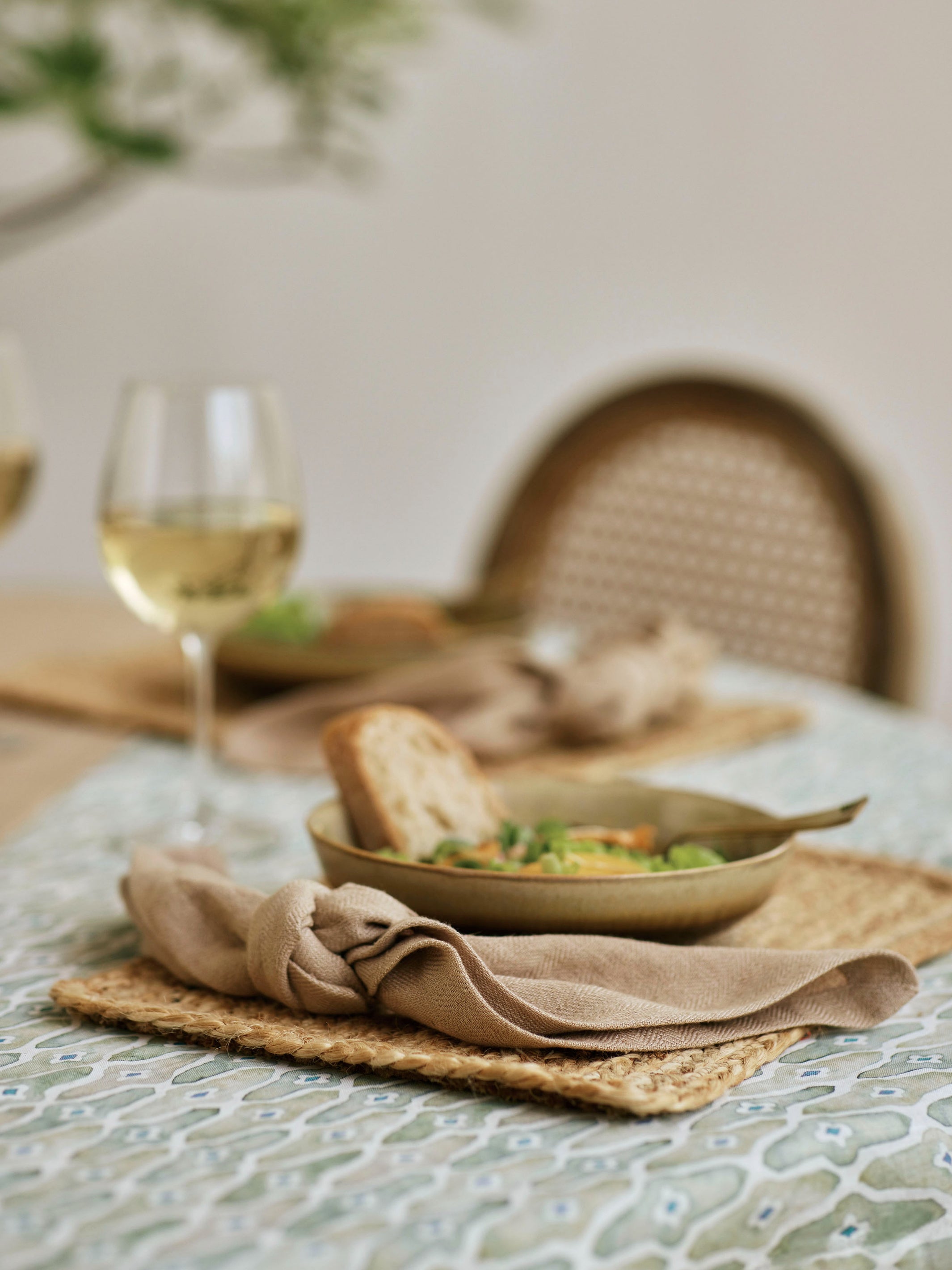 Herringbone Linen Table Napkins Set of 2