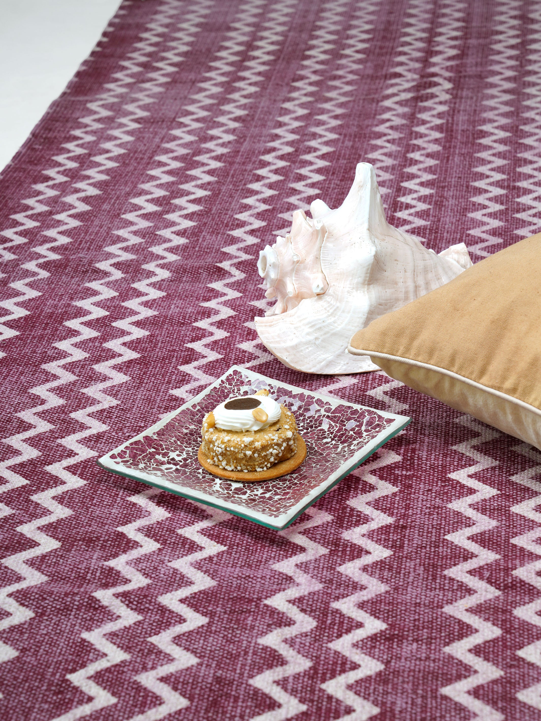 Chevron Block Print Rug