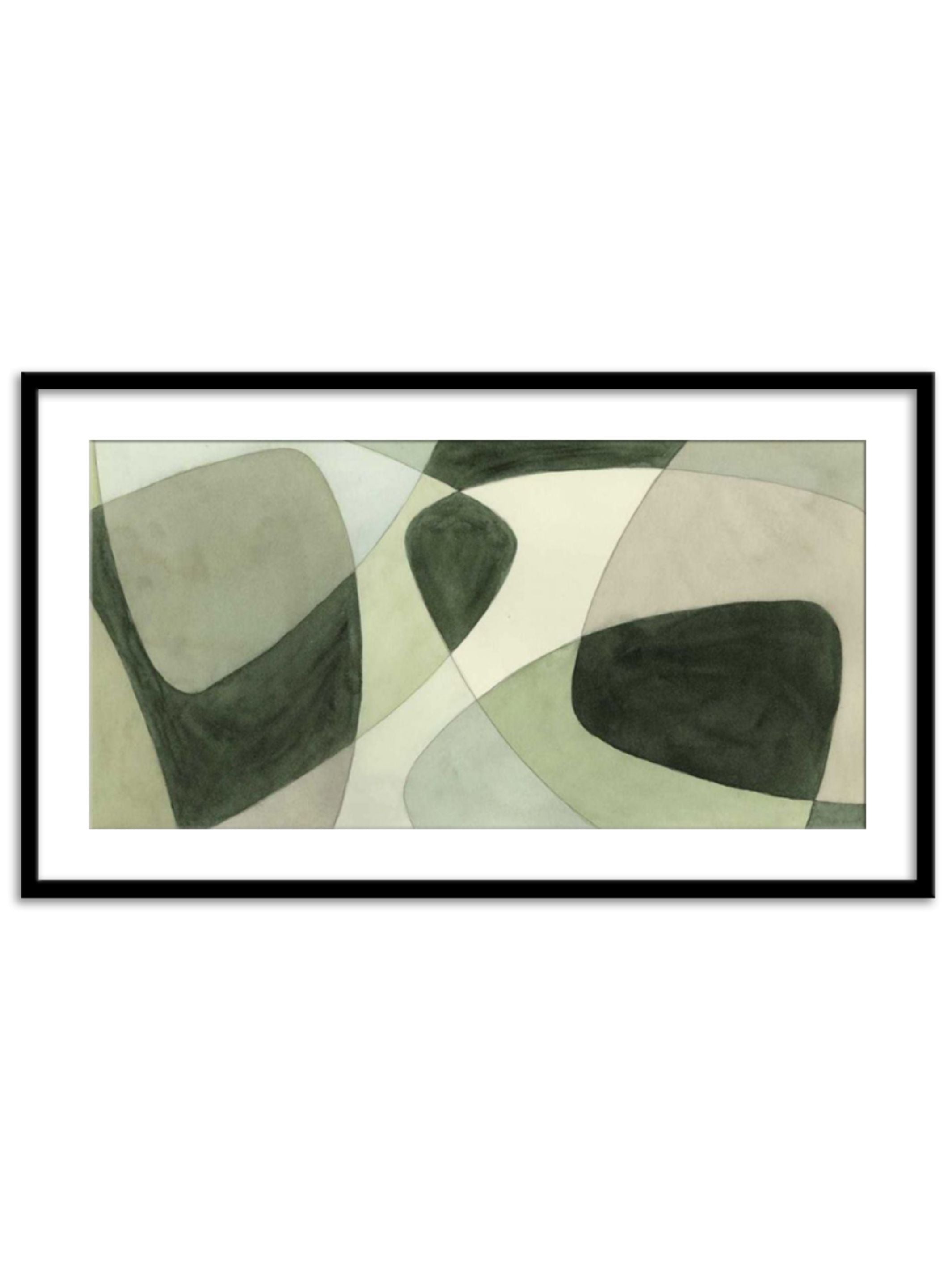 Wall Prints - Verdigris Intersection I