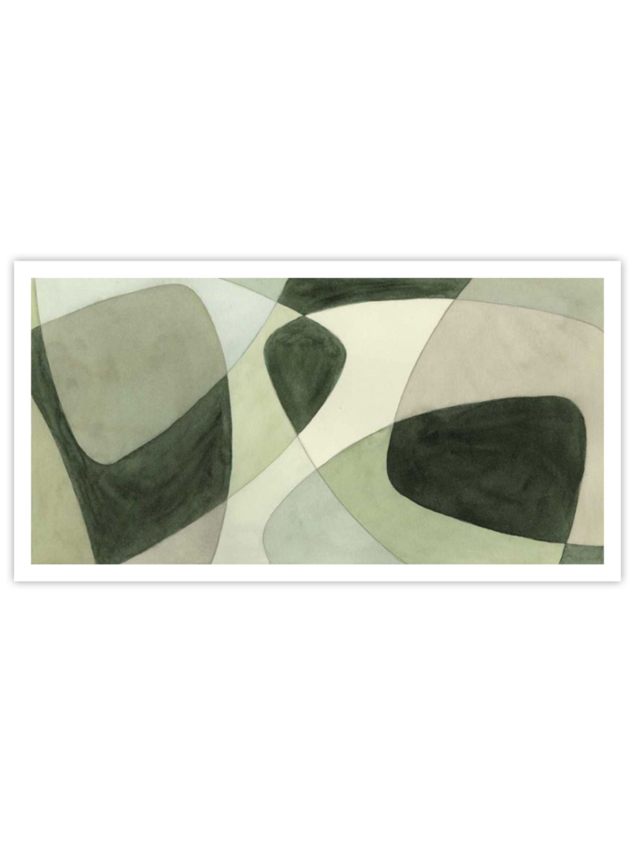 Wall Prints - Verdigris Intersection I