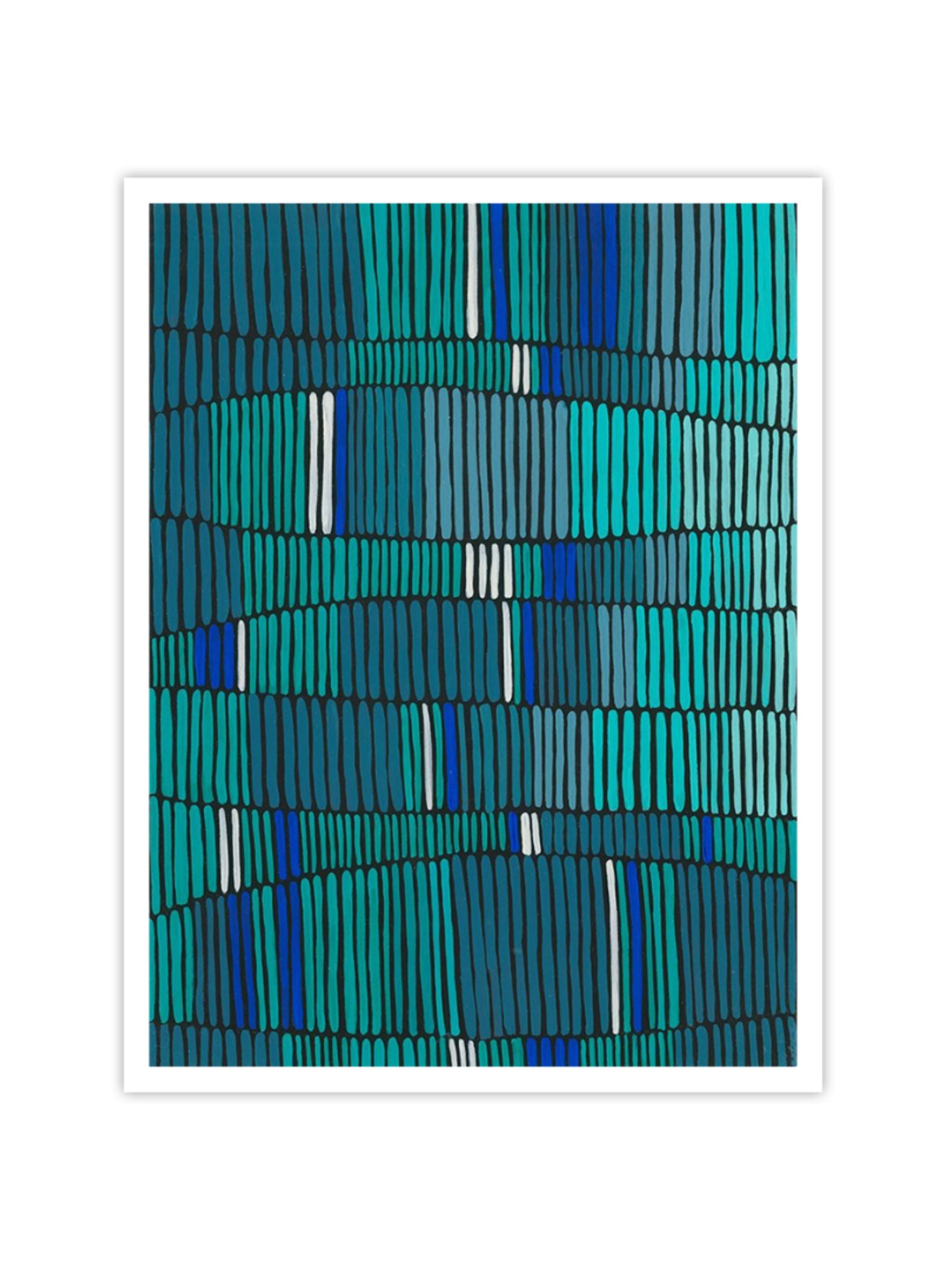 Wall Prints - Teal Tribal II