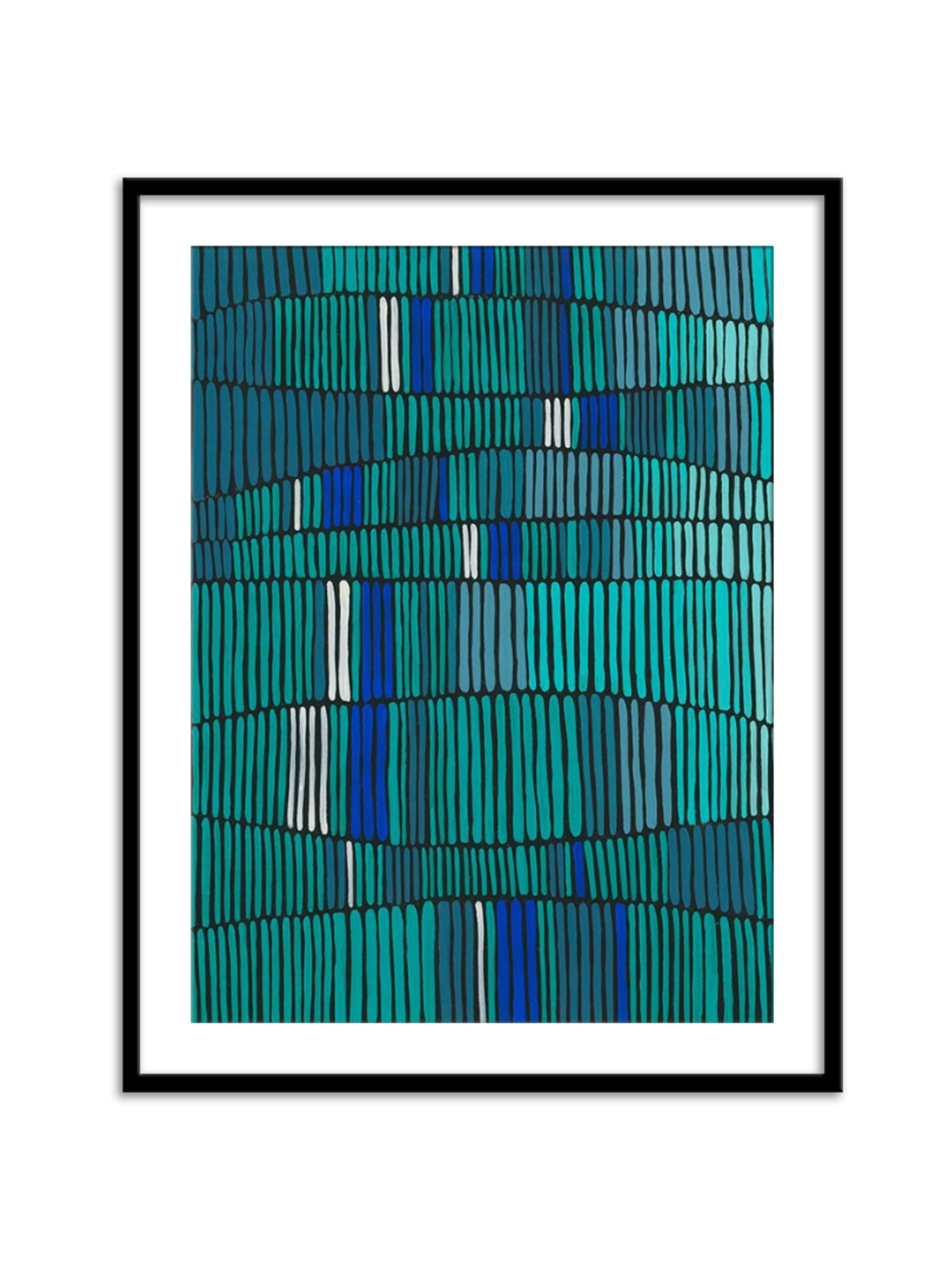 Wall Prints - Teal Tribal I