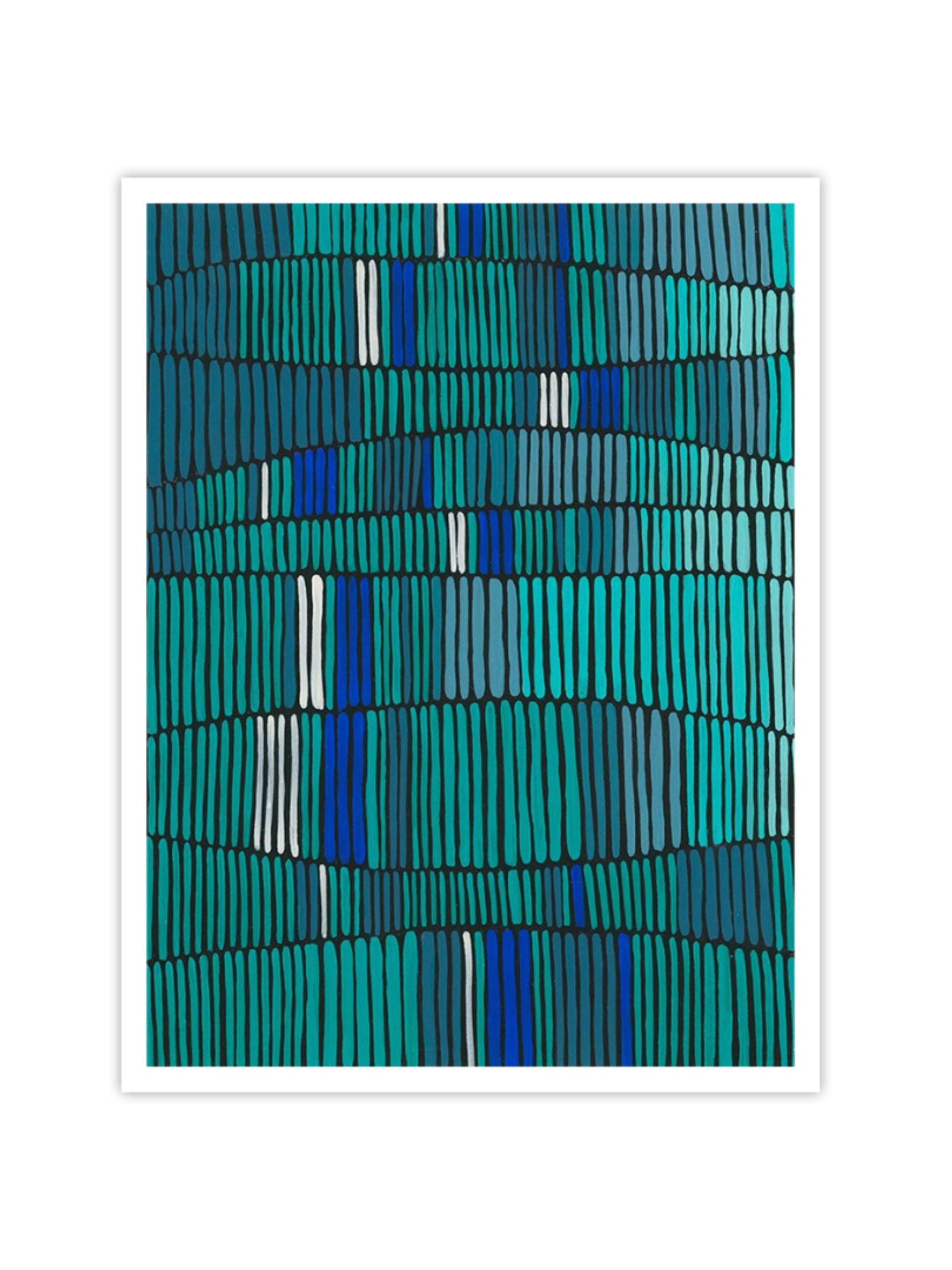 Wall Prints - Teal Tribal I