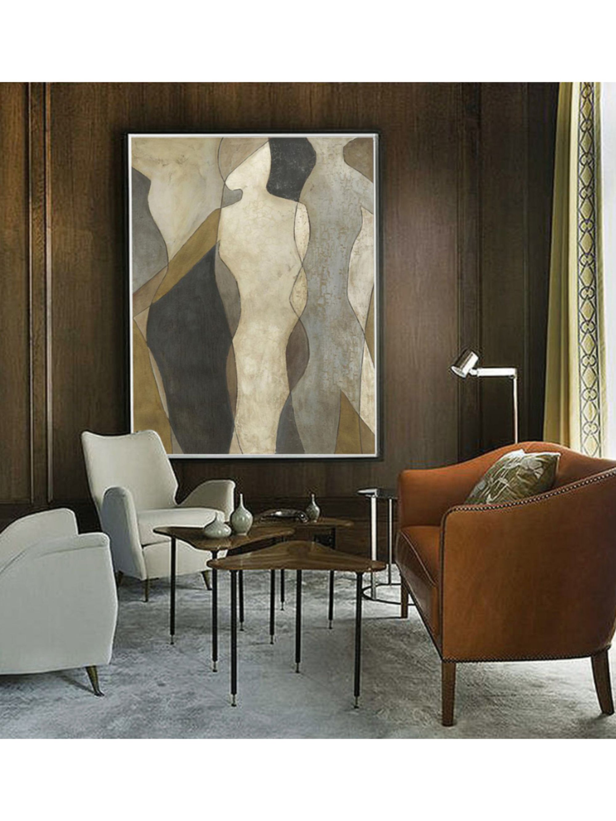 Wall Prints - Figure Overlay I