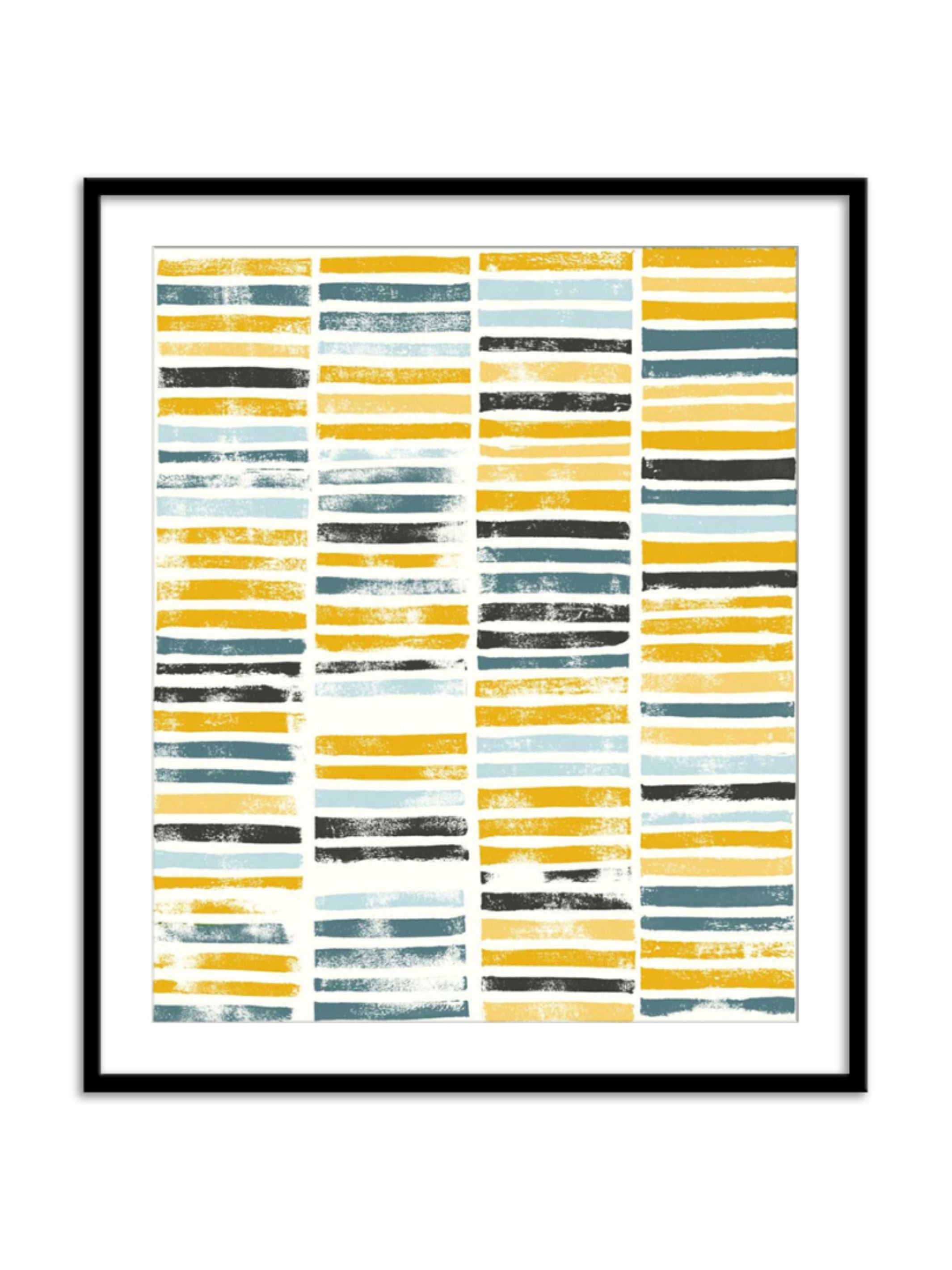 Wall Prints - Saffron Block Print II