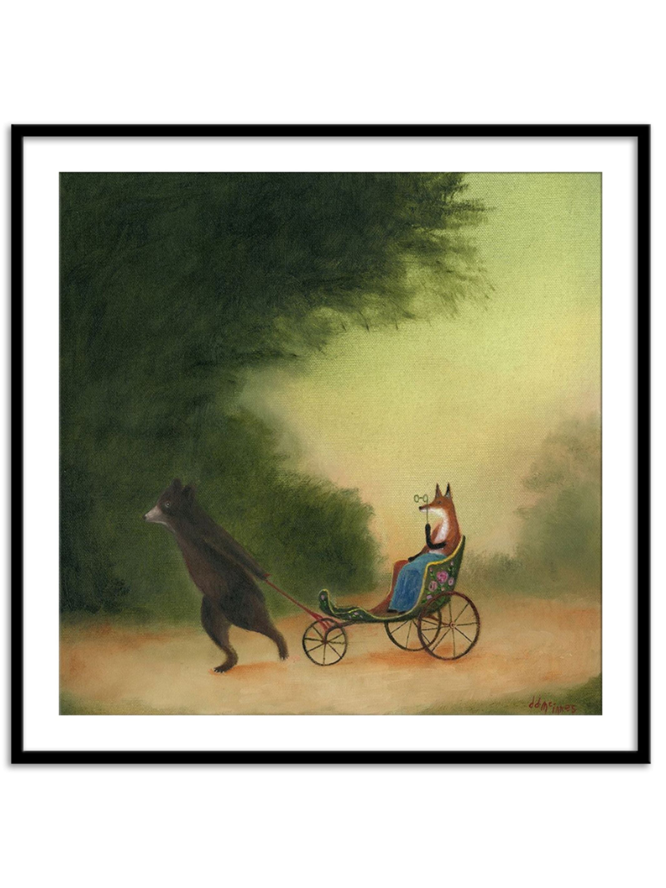 Wall Prints - La Passeggiata of the Lady Dowager