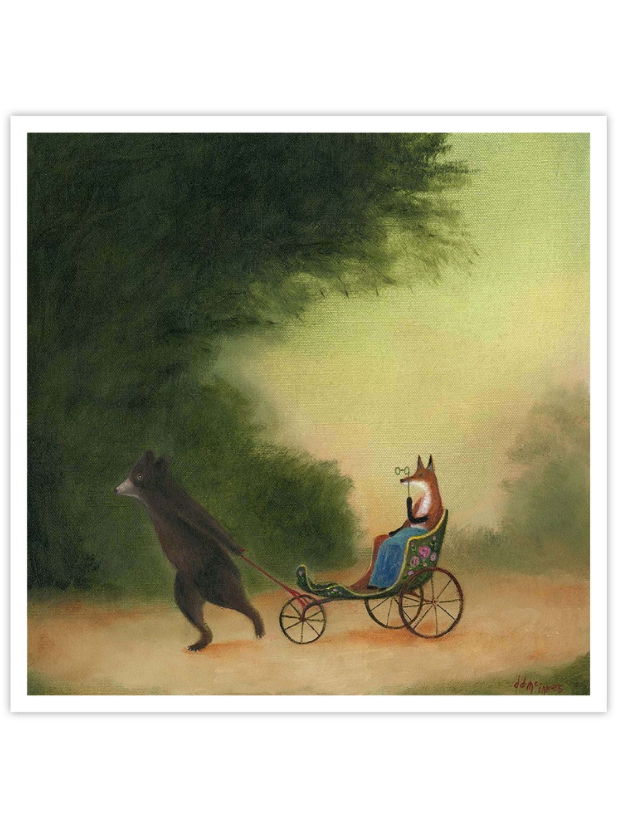 Wall Prints - La Passeggiata of the Lady Dowager