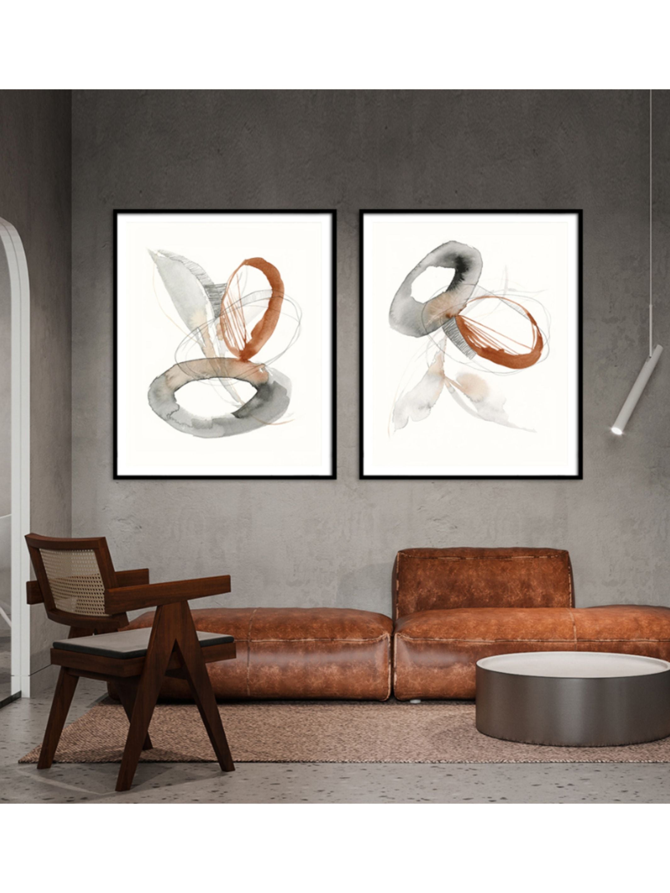 Wall Prints - Sienna Rounds II