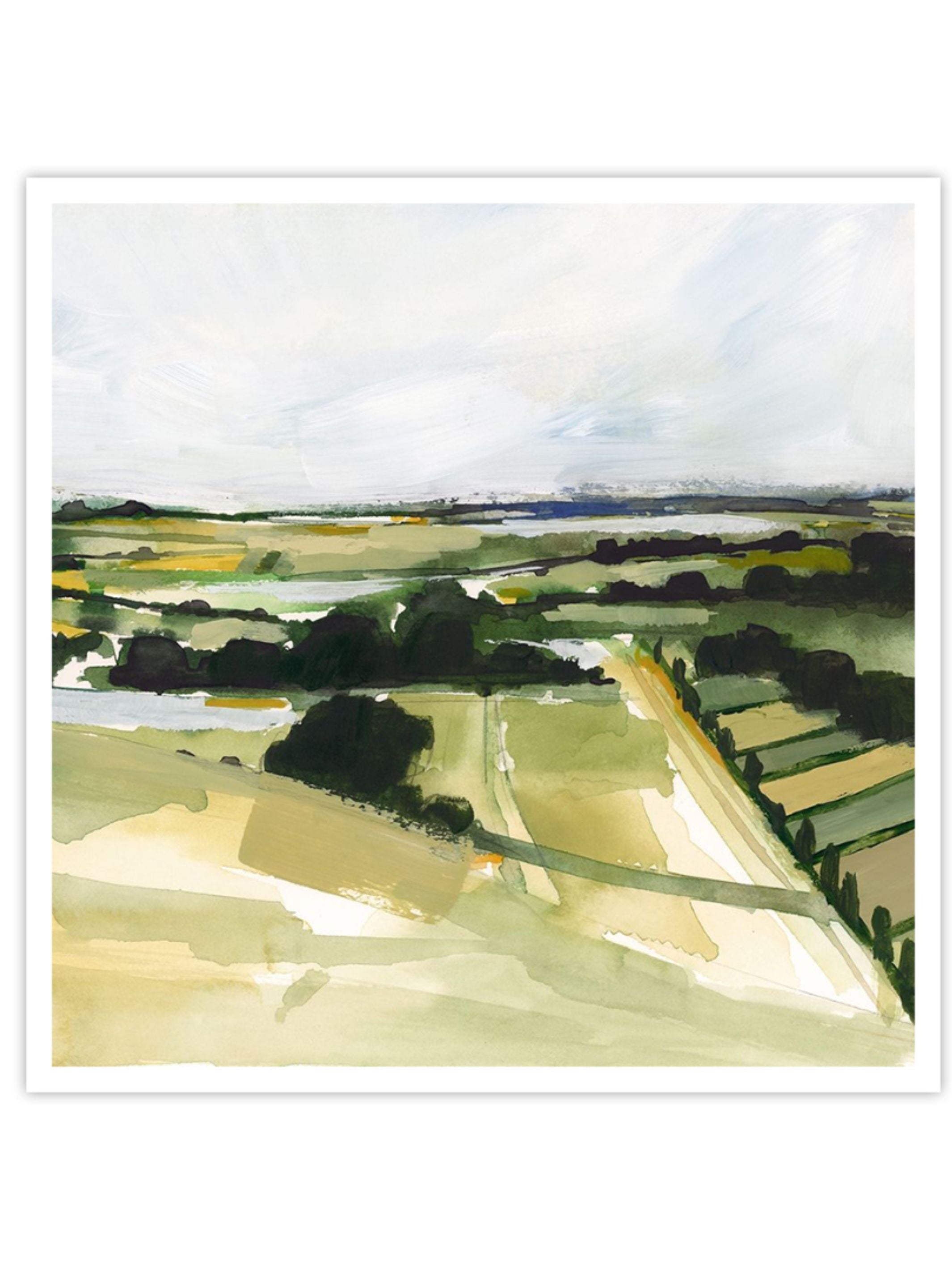 Wall Prints - Patchy Landscape I