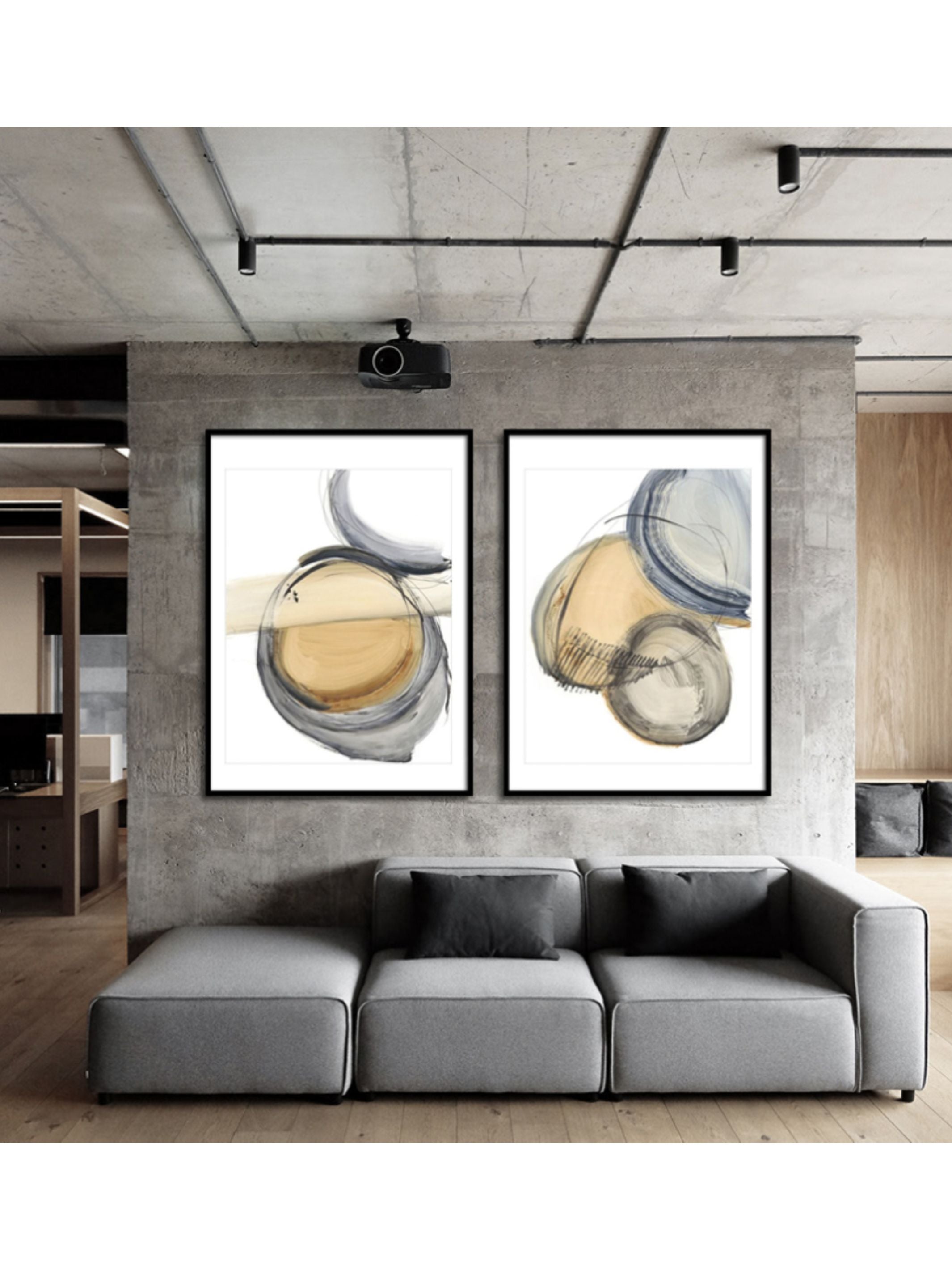 Wall Prints - Sienna & Slate IV