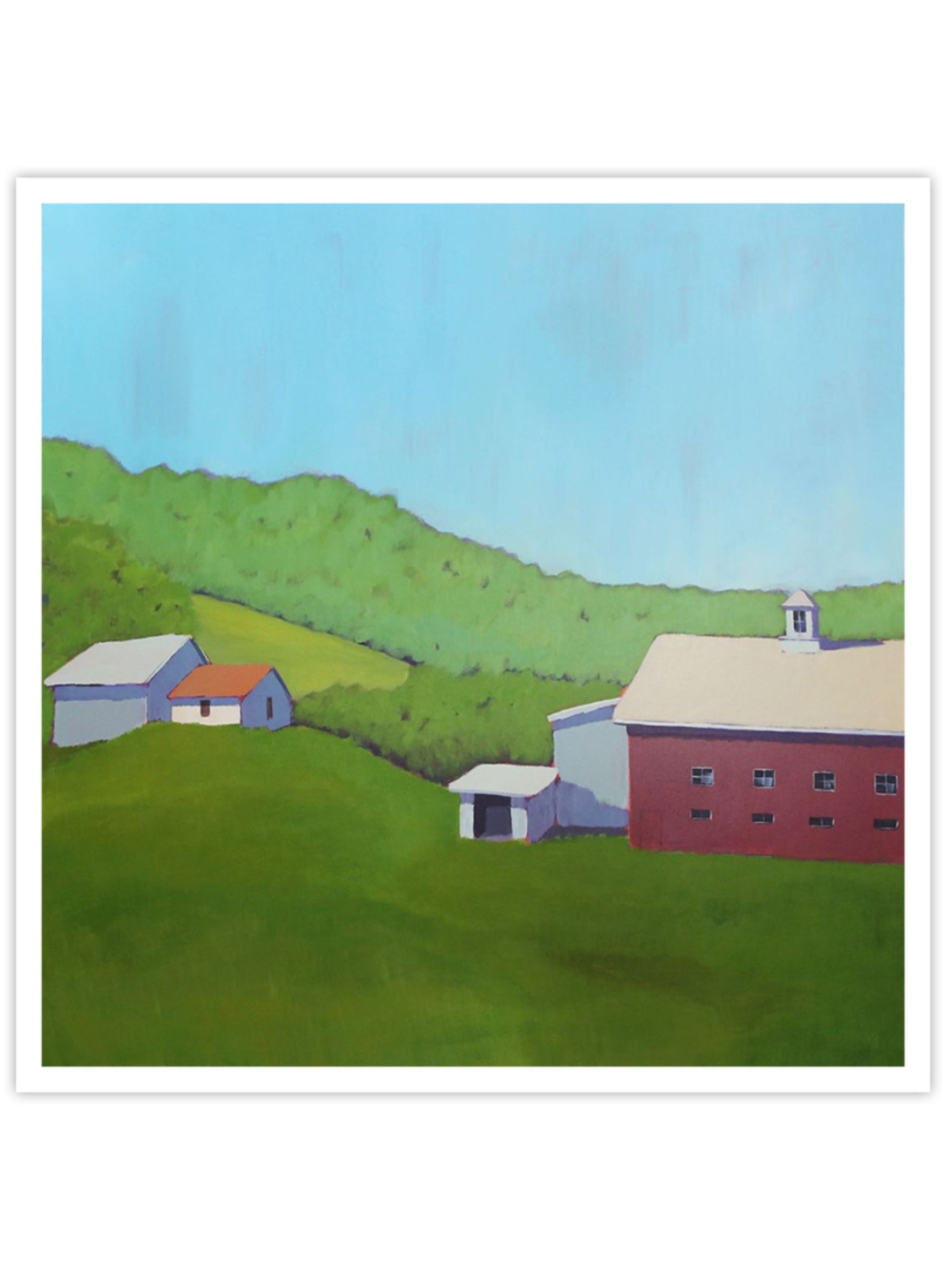 Wall Prints - Primary Barns VI