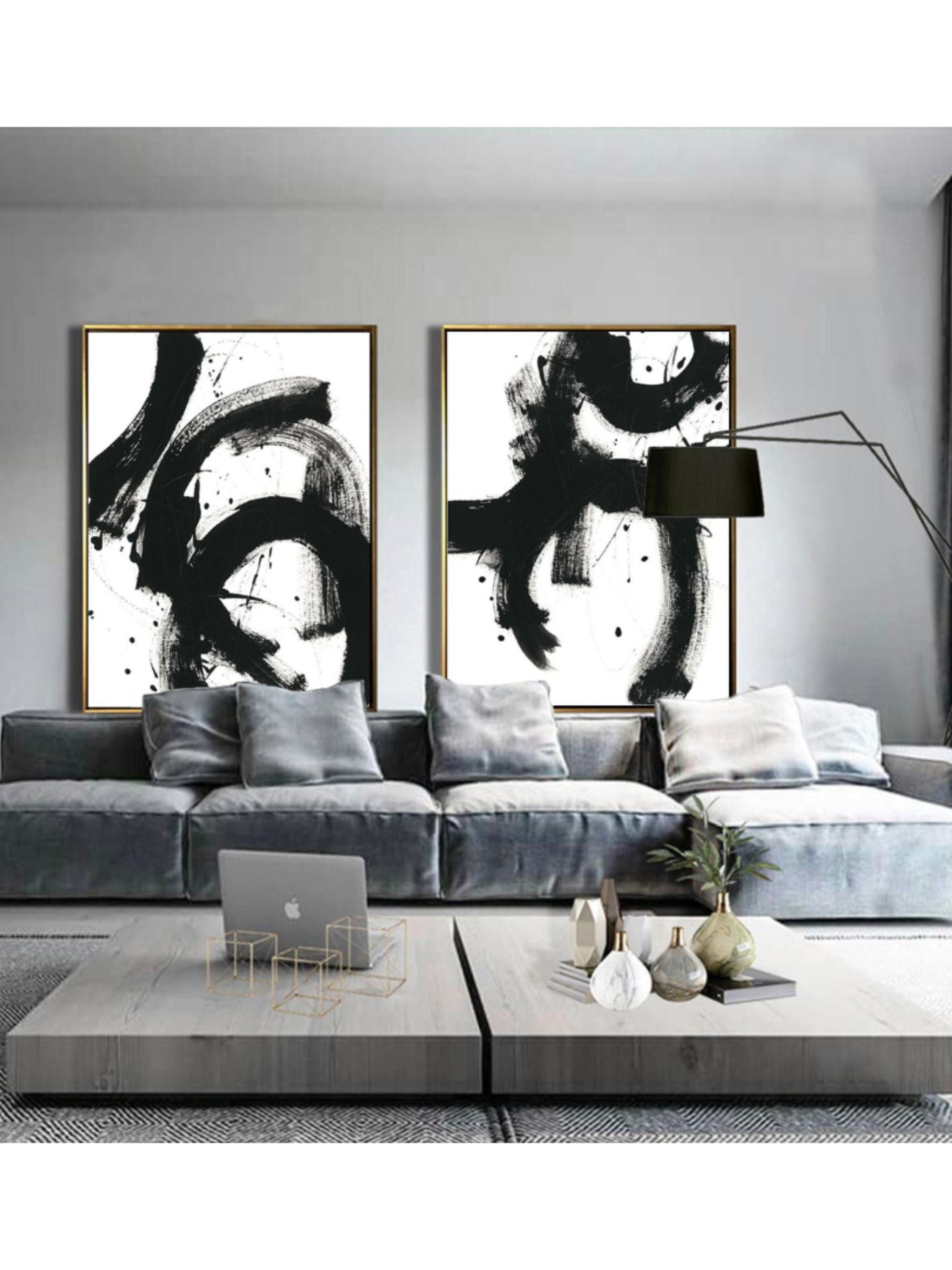 Wall Prints - Onyx Gesture II