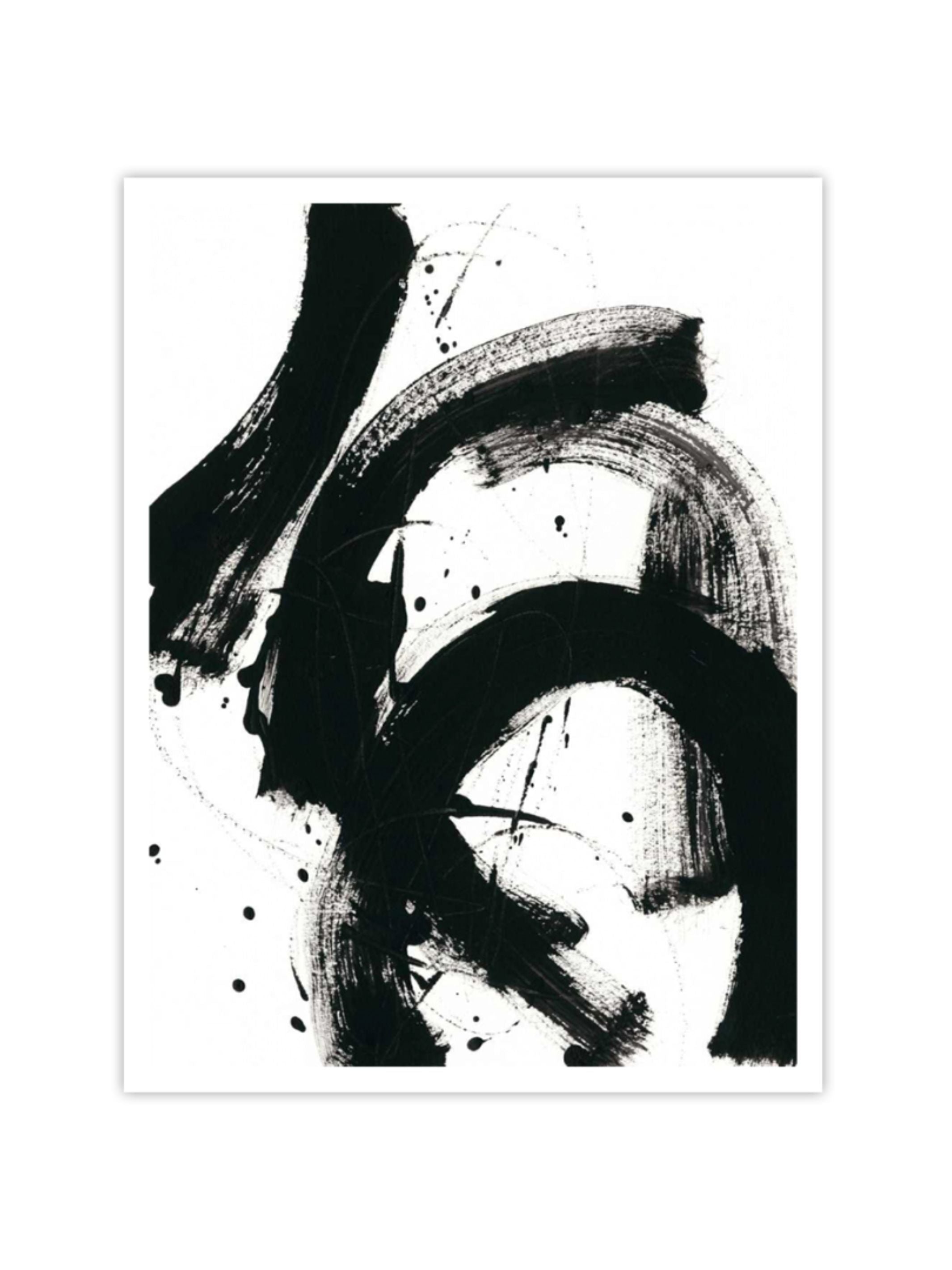 Wall Prints - Onyx Gesture II