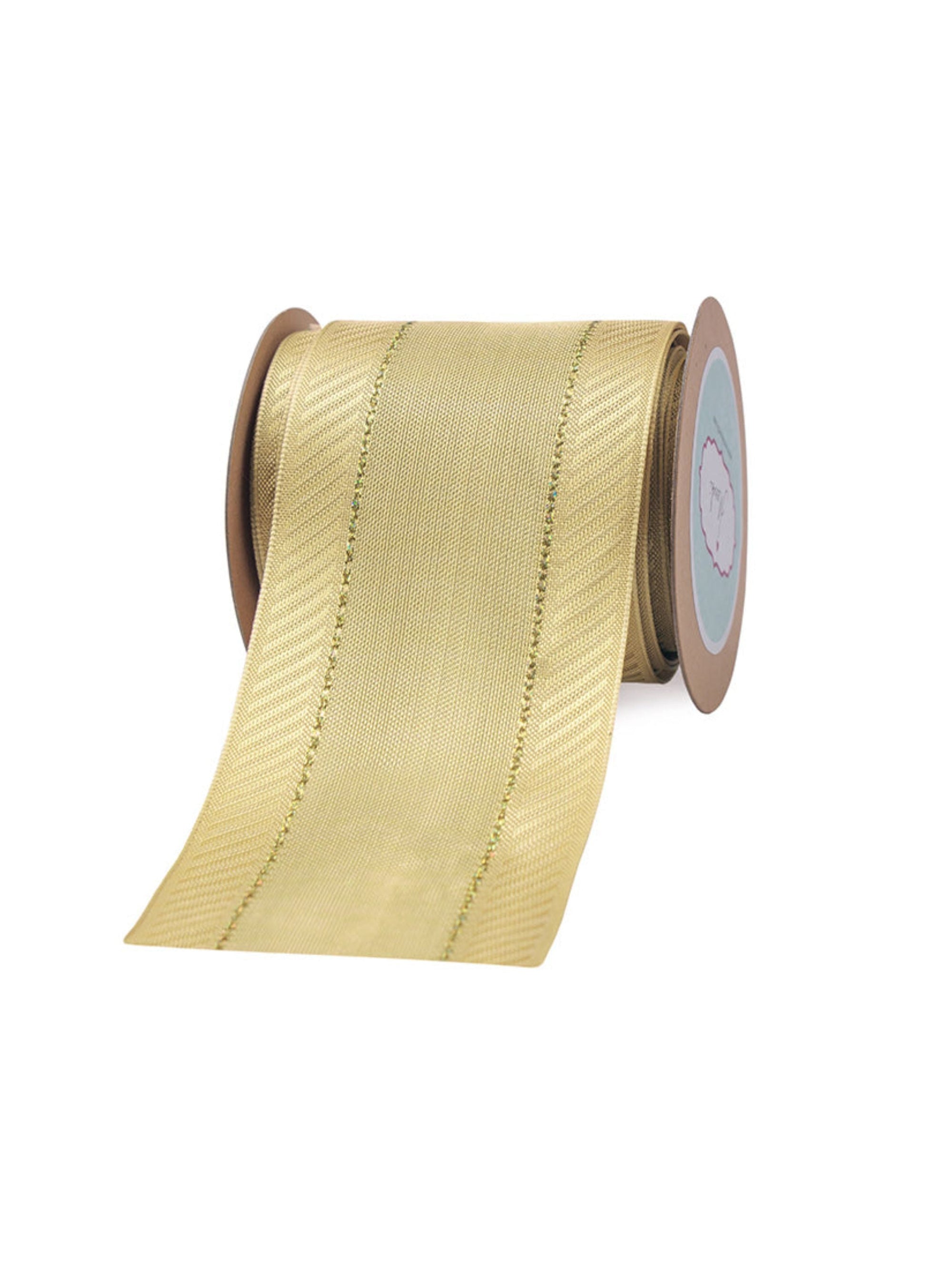 Light Gold Twilled Edges Ribbon
