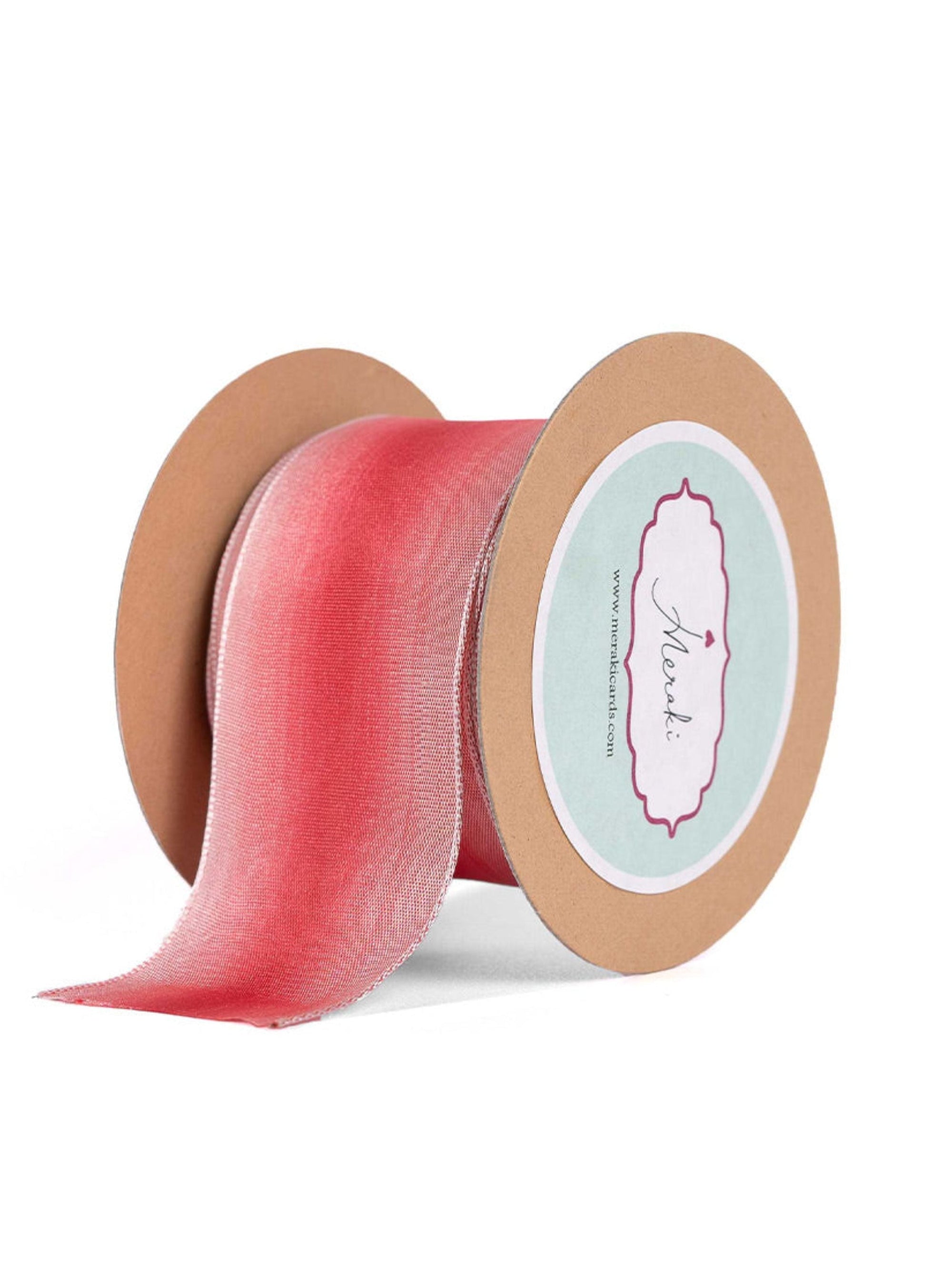Puce & Red Shaded Ribbon