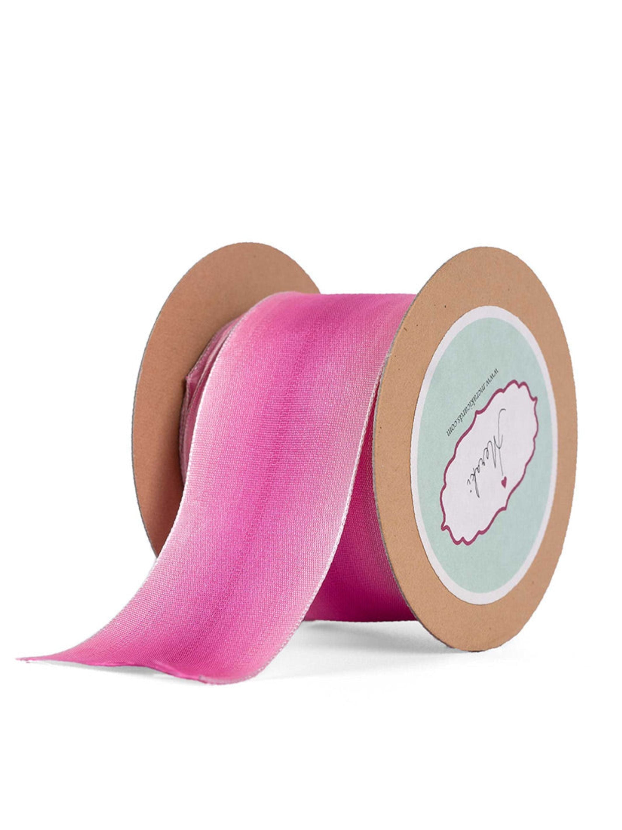 Pink With Garden Rose Shaded Ribbon