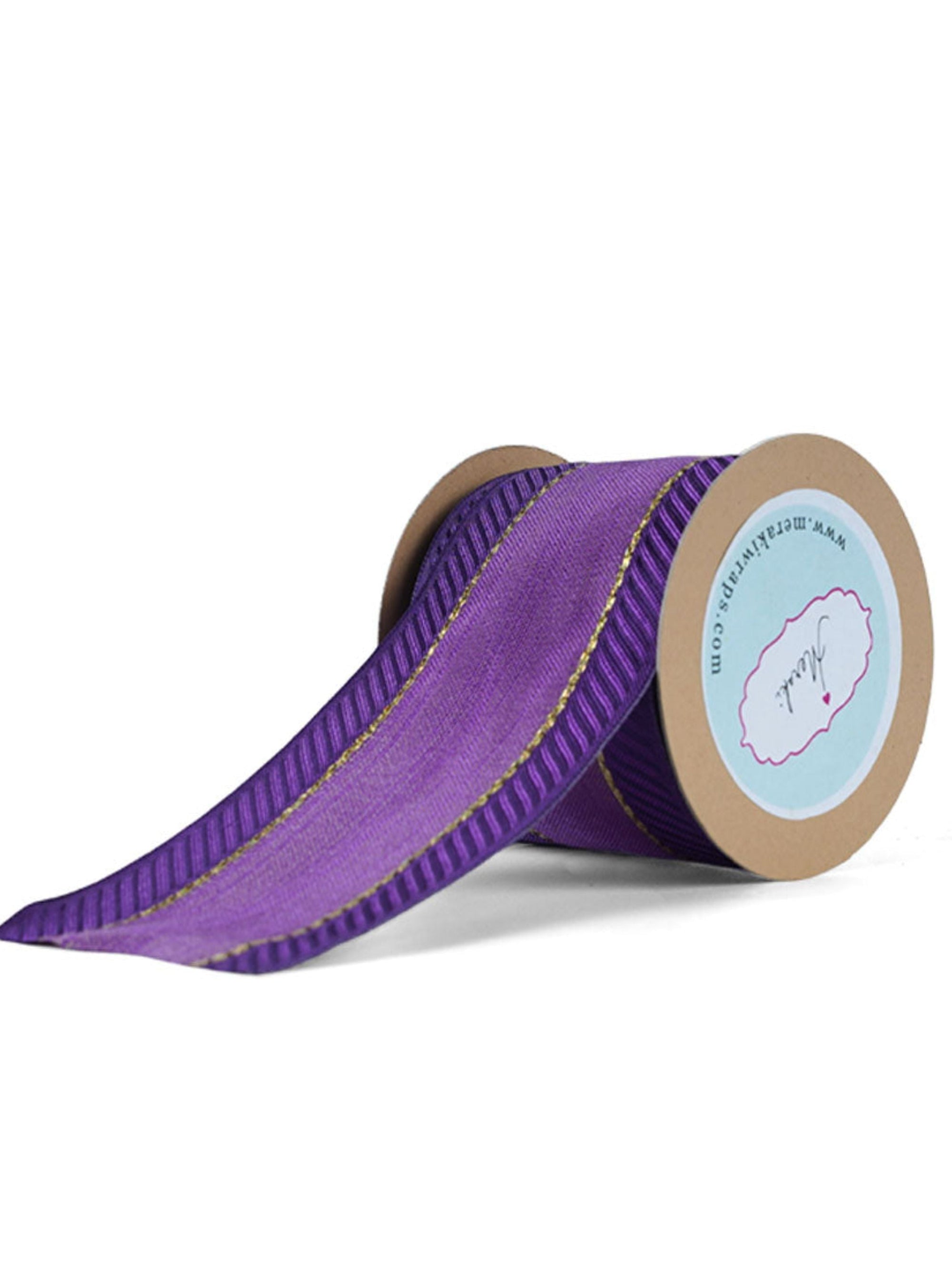 Purple Twill edge Ribbon