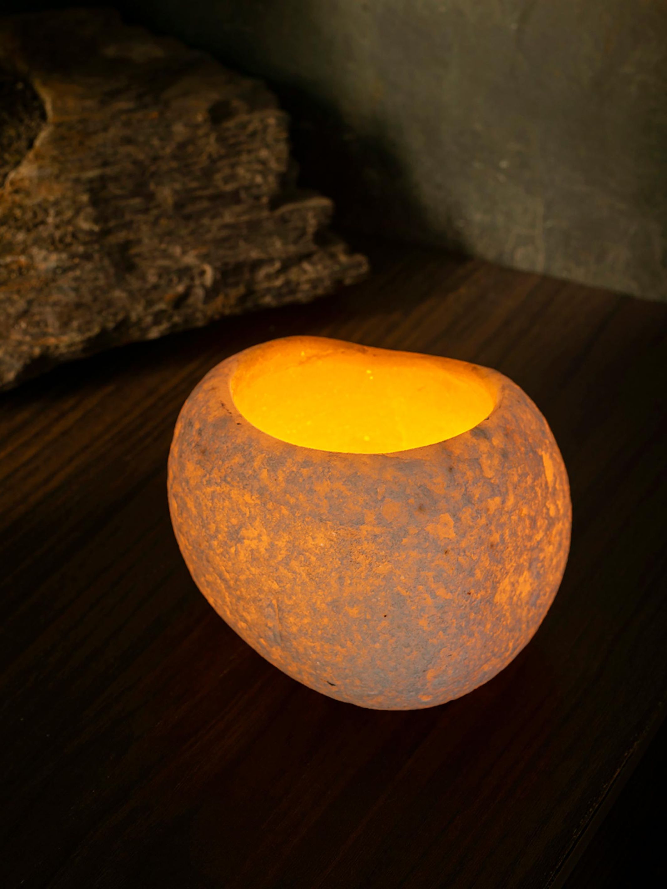 White Marble Tealight Holder