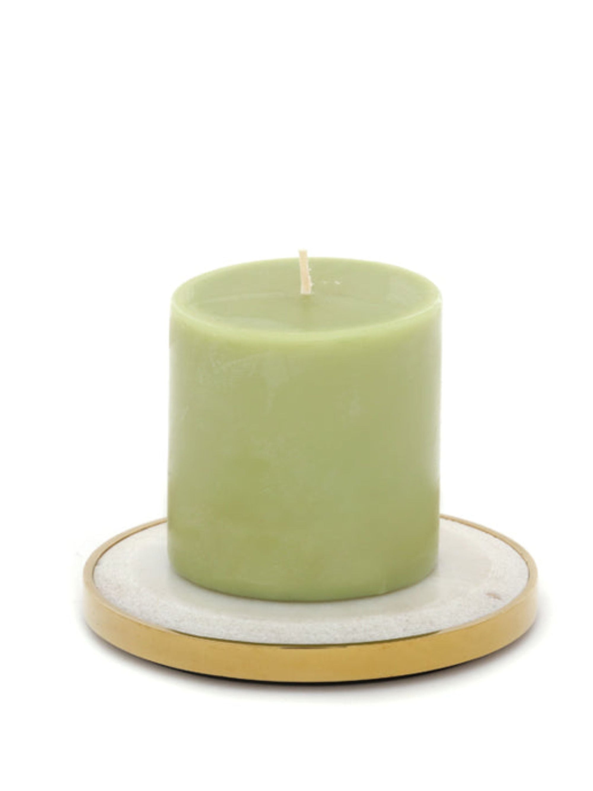 Marble Yang Pillar Candle Plates