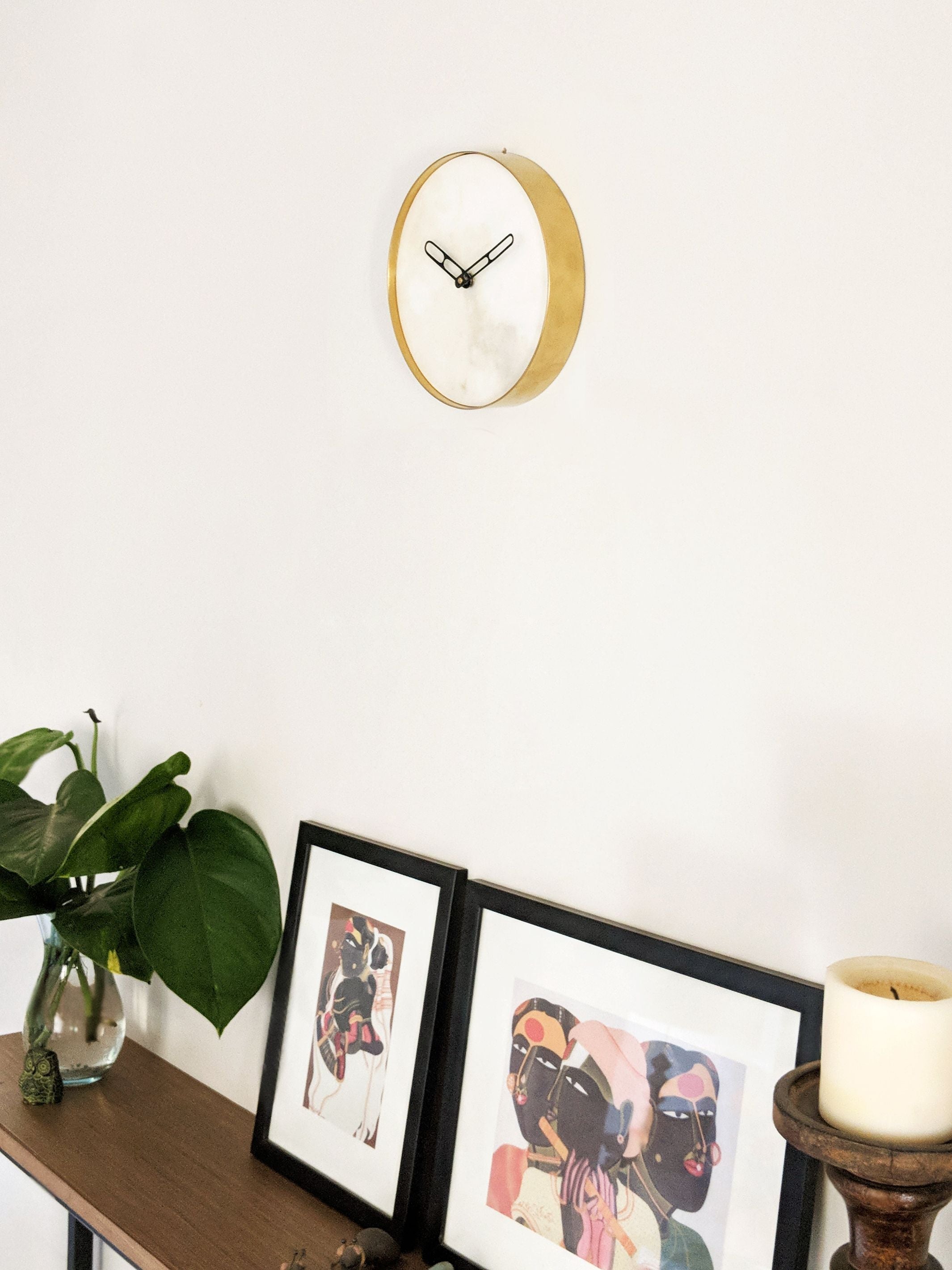 White Marble Yang Clock