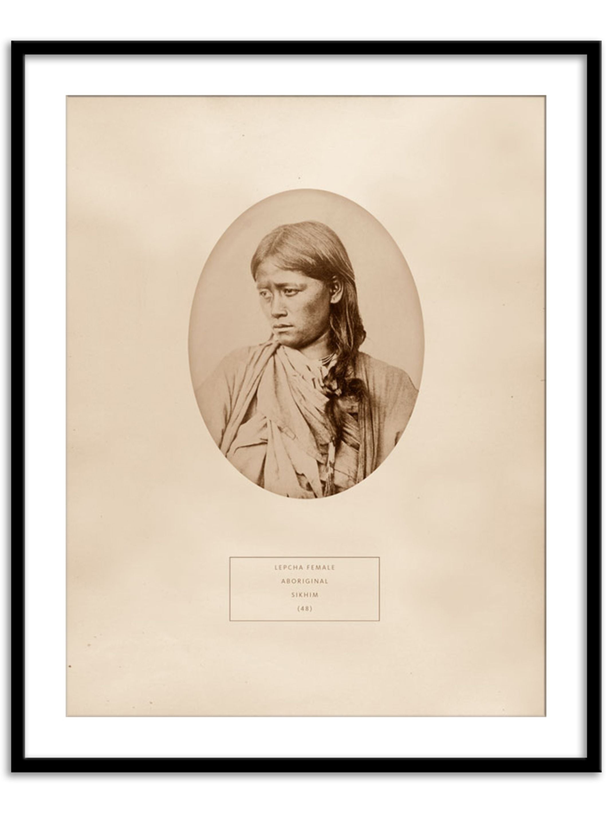 Wall Prints - A Lepcha female from Sikhim