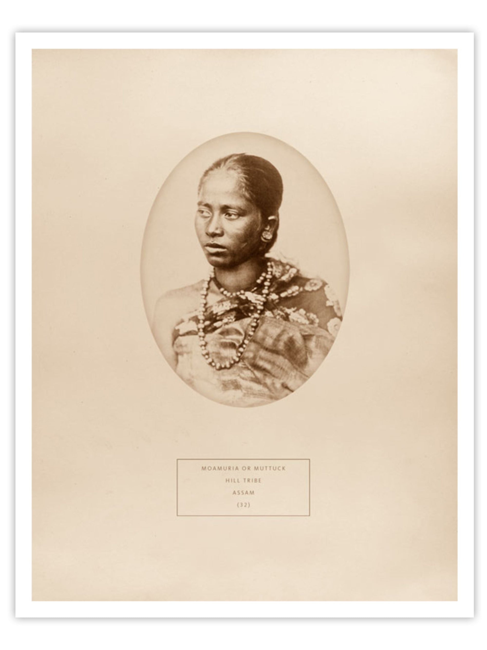 Wall Prints - A Moamuria hill tribal woman from Assam