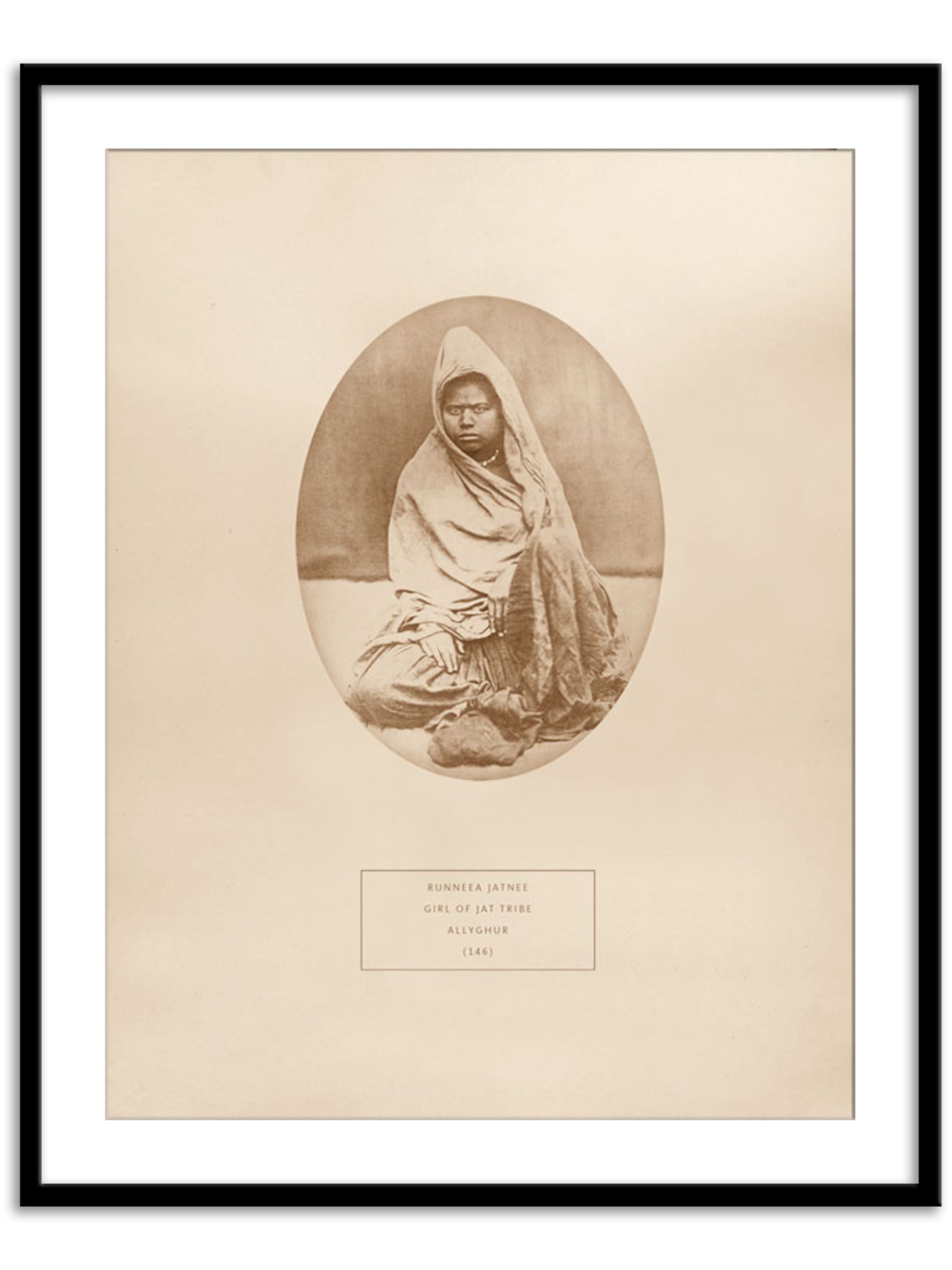 Wall Prints - A Runneea Jatnee girl of Jat tribe from Allyghur