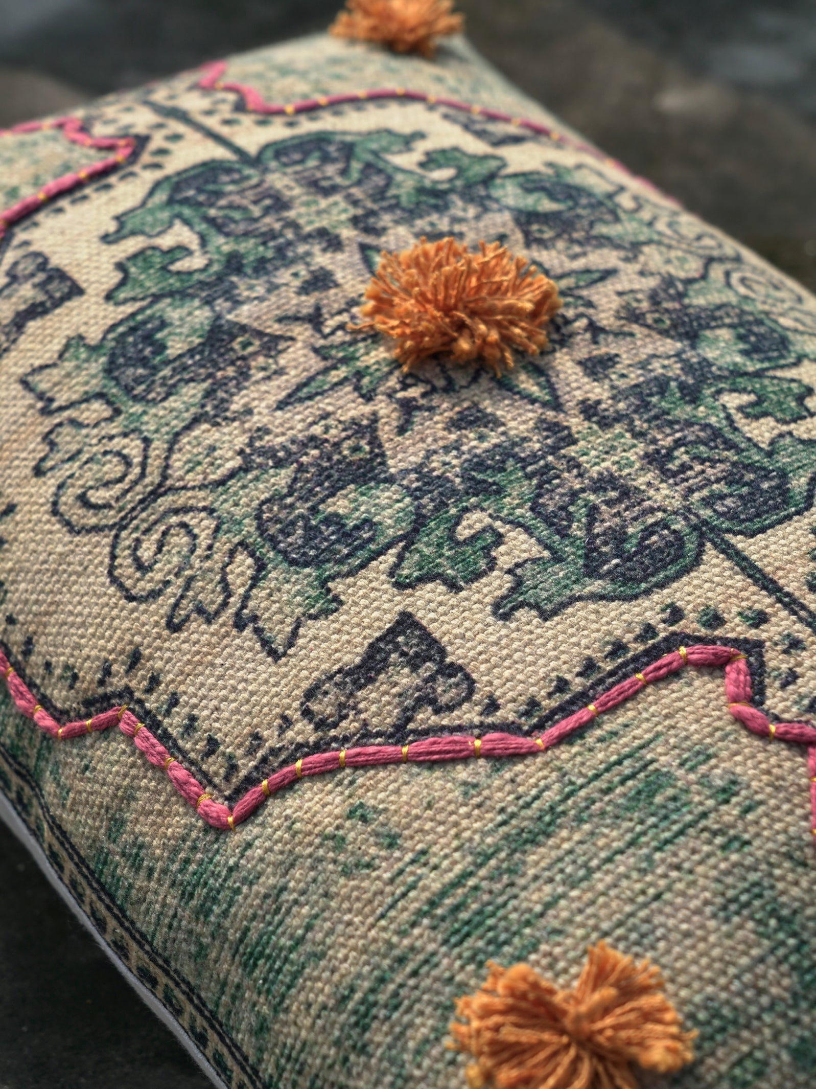 Pillow  Cover - Afero Embroidered