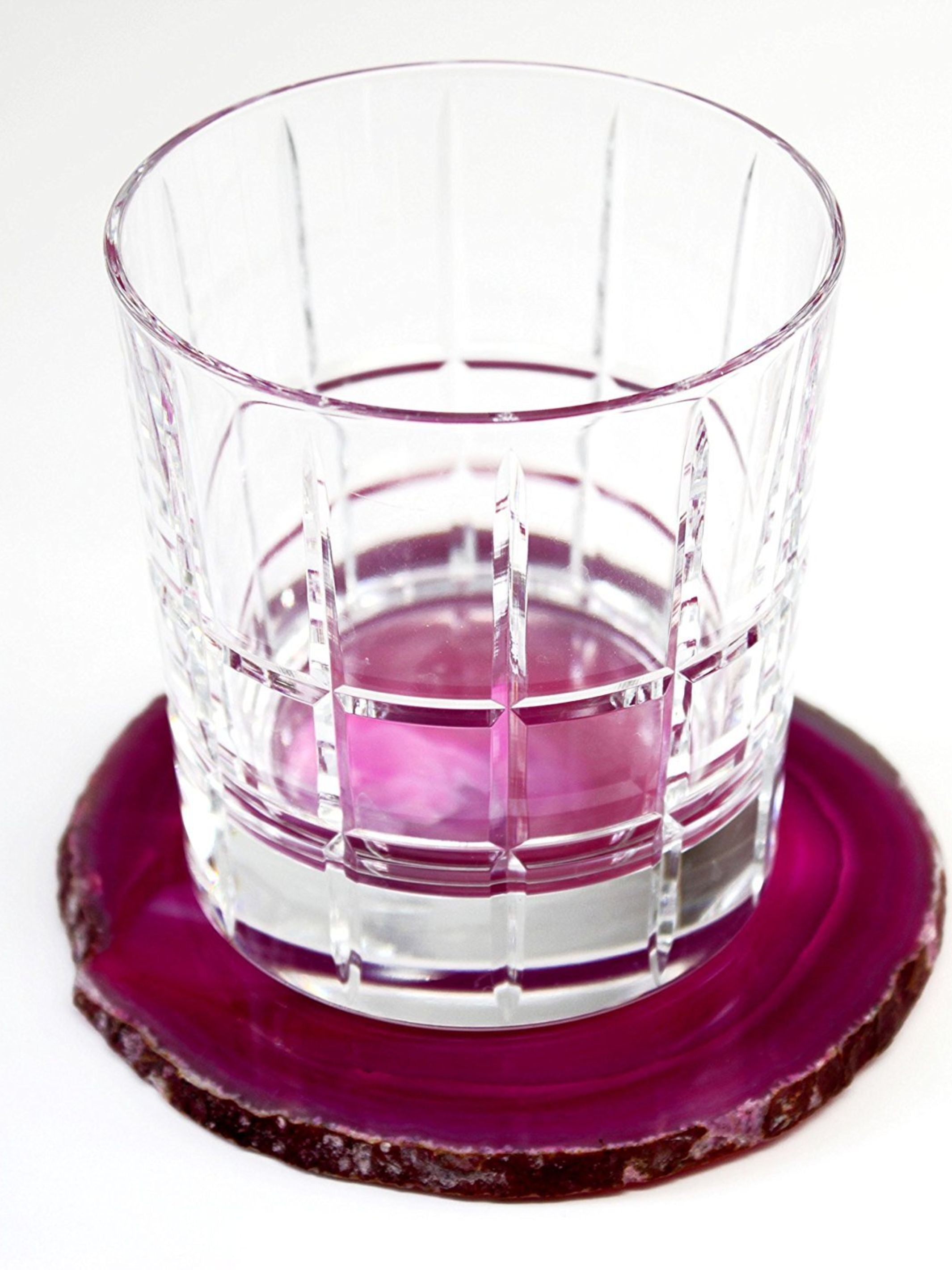 Agate Coasters Pink Set of 4