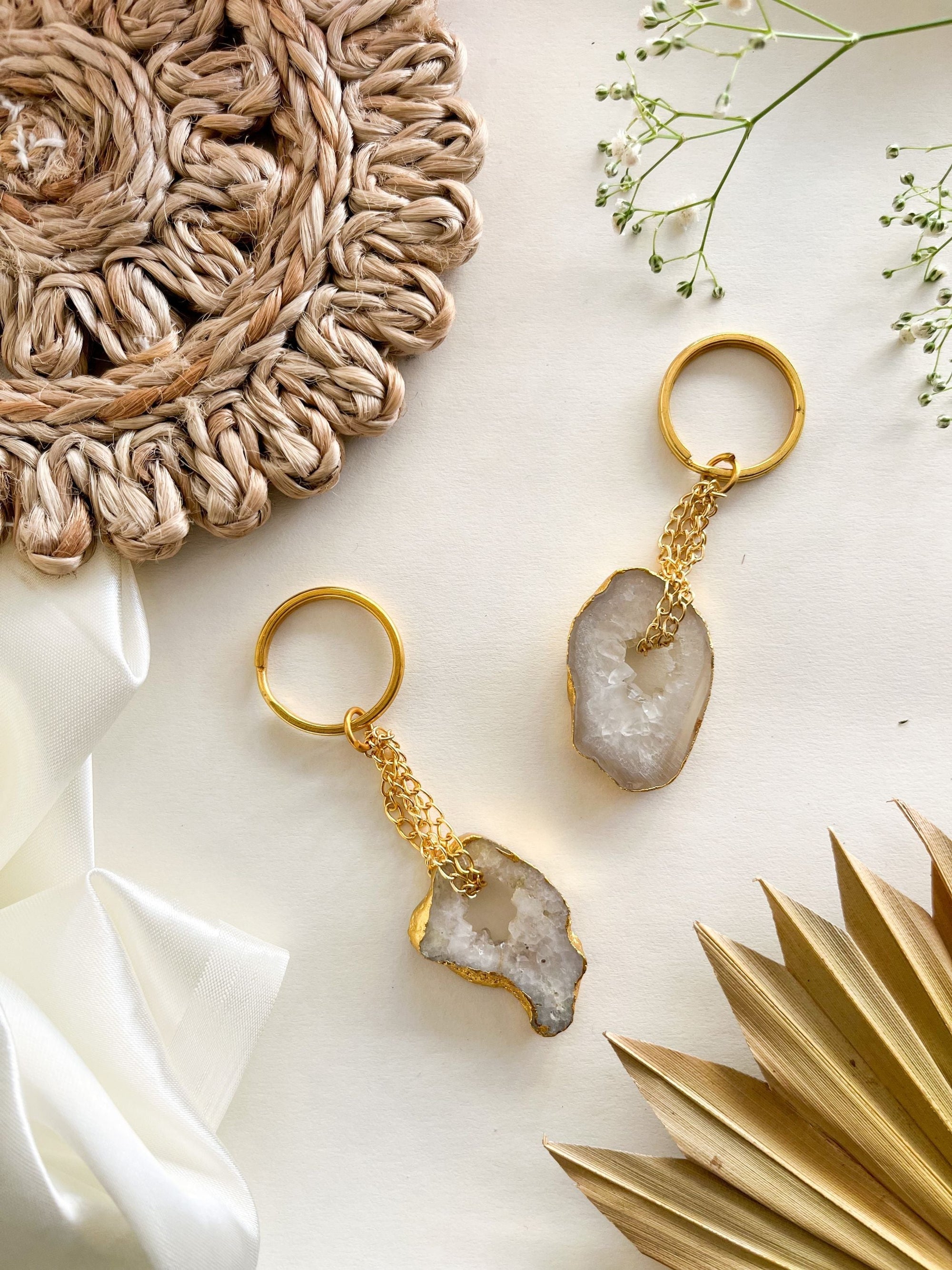 Keychain - Natural Agate