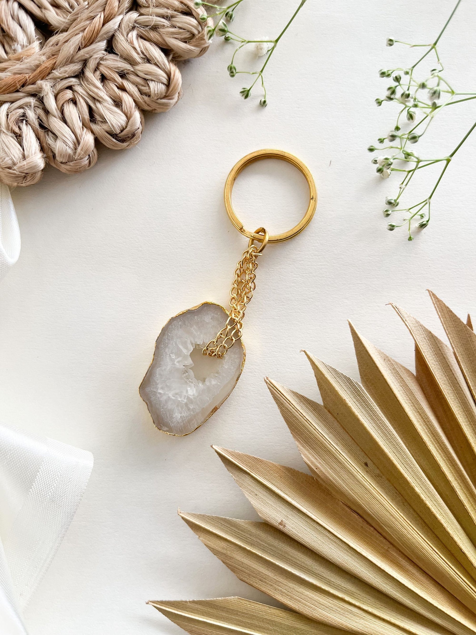 Keychain - Natural Agate